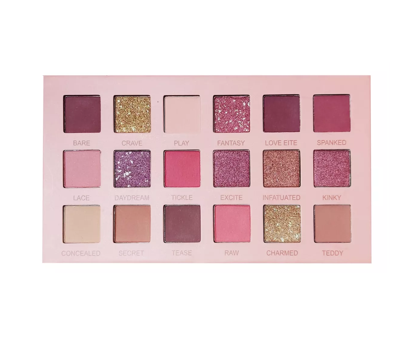 Foto 4 | Paleta De Sombras 18 Tonos Nude Caja Rosa