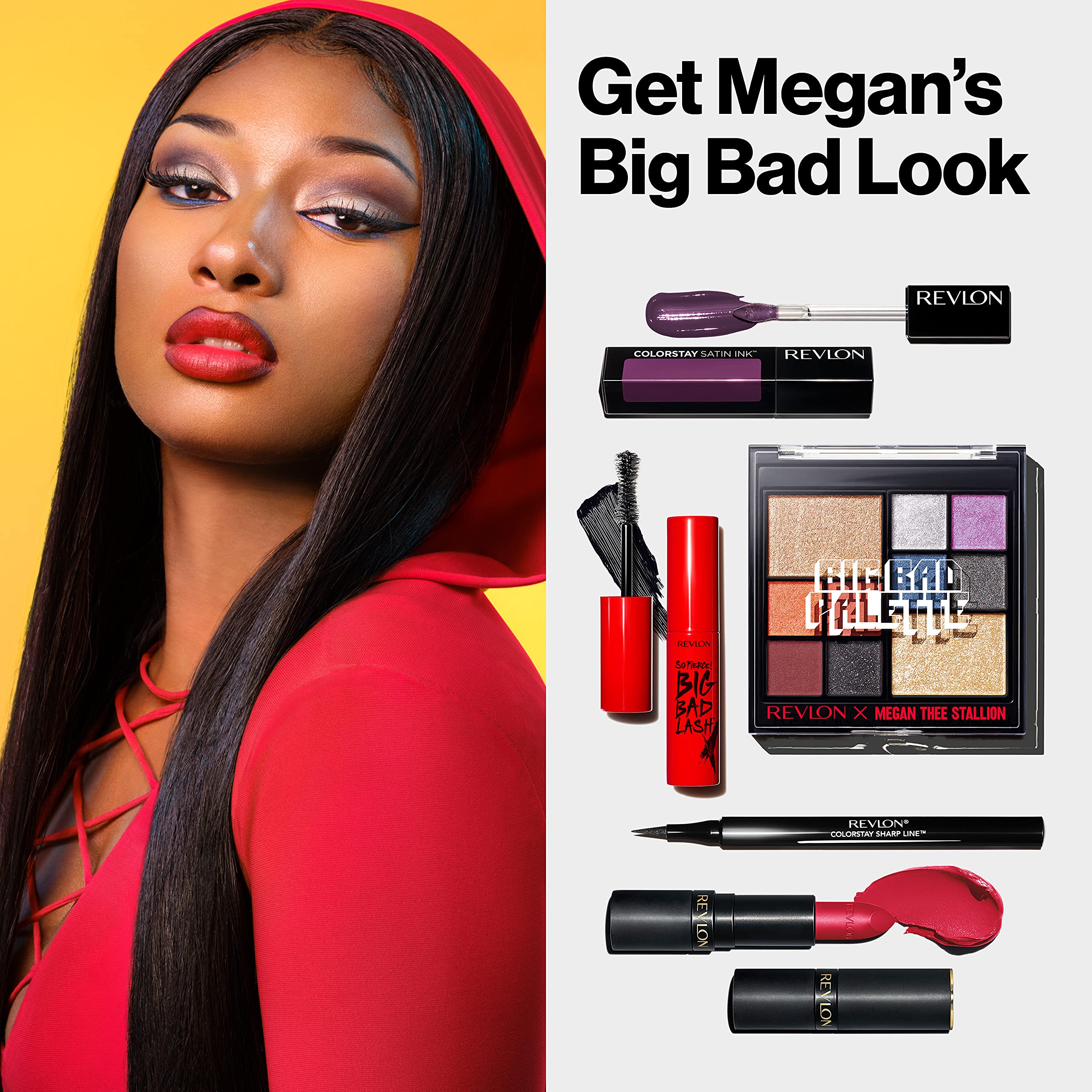 Foto 9 pulgar | Venta Internacional - Paleta De Sombras De Ojos Revlon Big Bad Face X Megan Thee Stallion