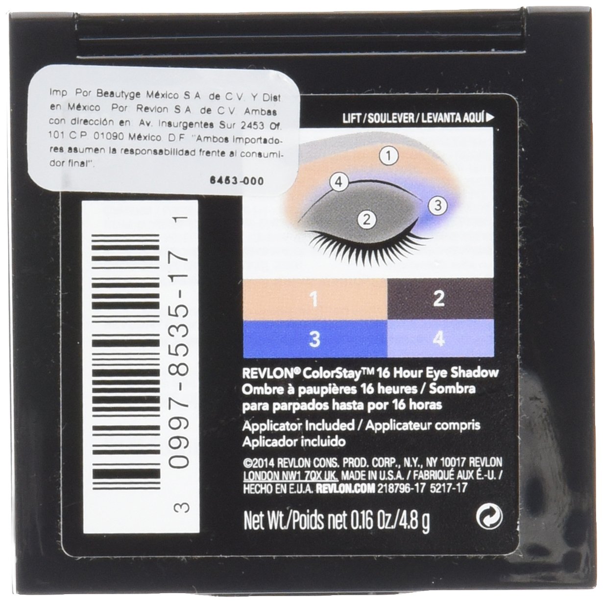 Foto 3 pulgar | Sombra de Ojos Quad Revlon Colorstay 16 Hour Free Spirit - Venta Internacional