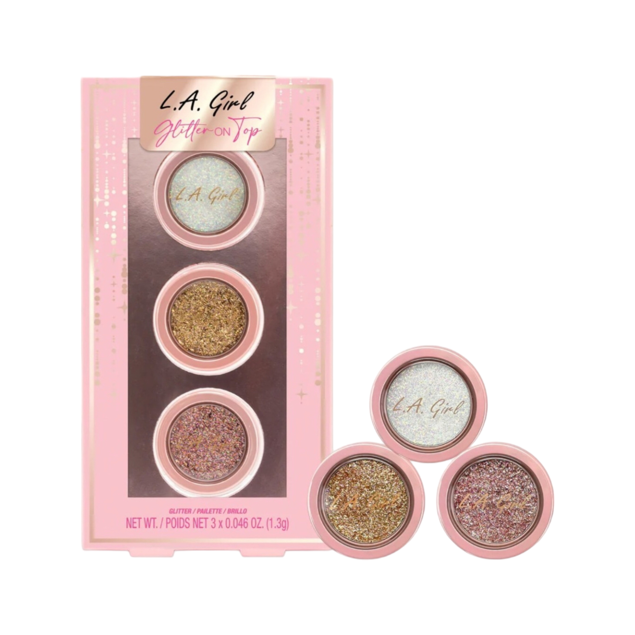 Foto 2 pulgar | Set de 3 Sombras Glitter: Glitter L.a Girl G43311