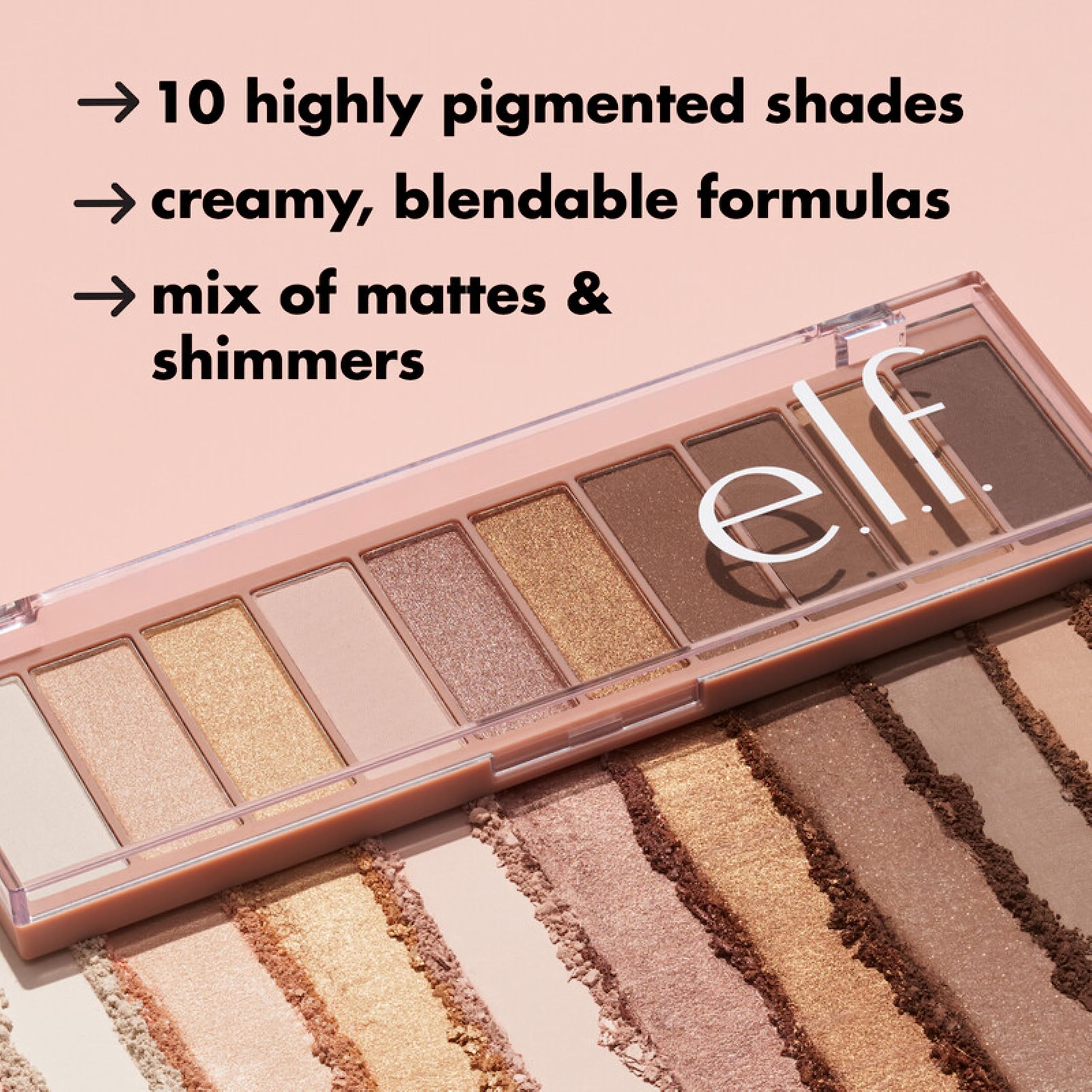 Foto 5 | Paleta de Sombras de Ojos e.l.f. Perfect 10 Ten Ultrapigmented Nude - Venta Internacional