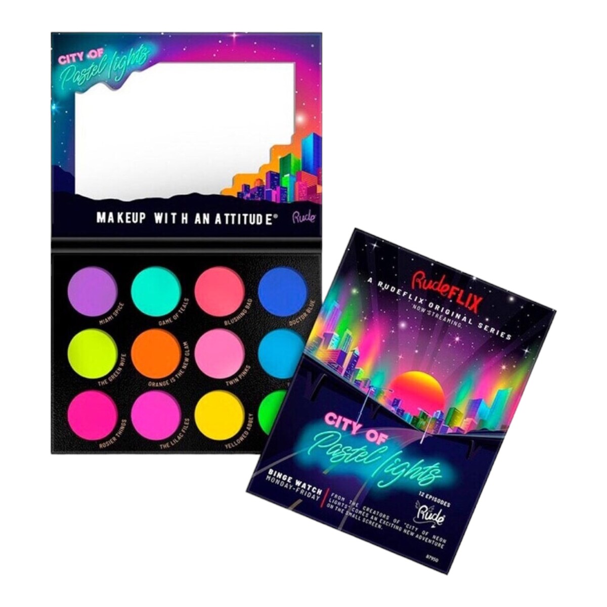 Paleta De Sombras City Of Pastel Lights Rude | Coppel.com