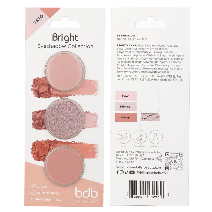 Foto 4 pulgar | Colección De Sombras De Ojos Trio Billion Dollar Brows #bright - Venta Internacional.