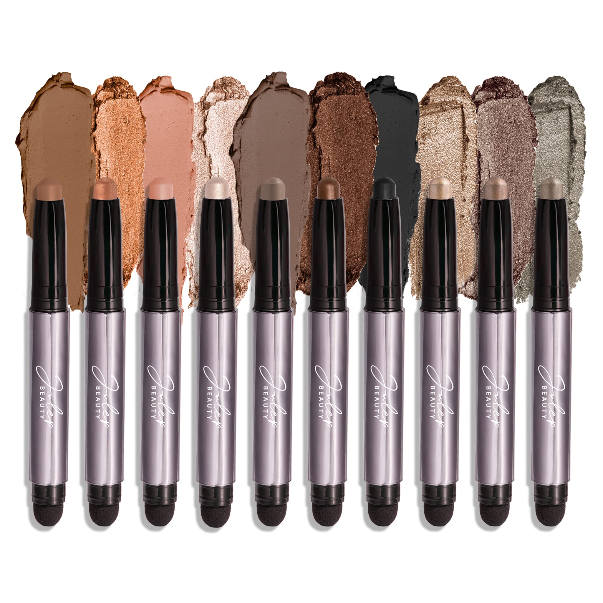 Paleta De Sombras De Ojos Julep Eyeshadow 101 Crème To Powder, 10 Unidades - Venta Internacional.