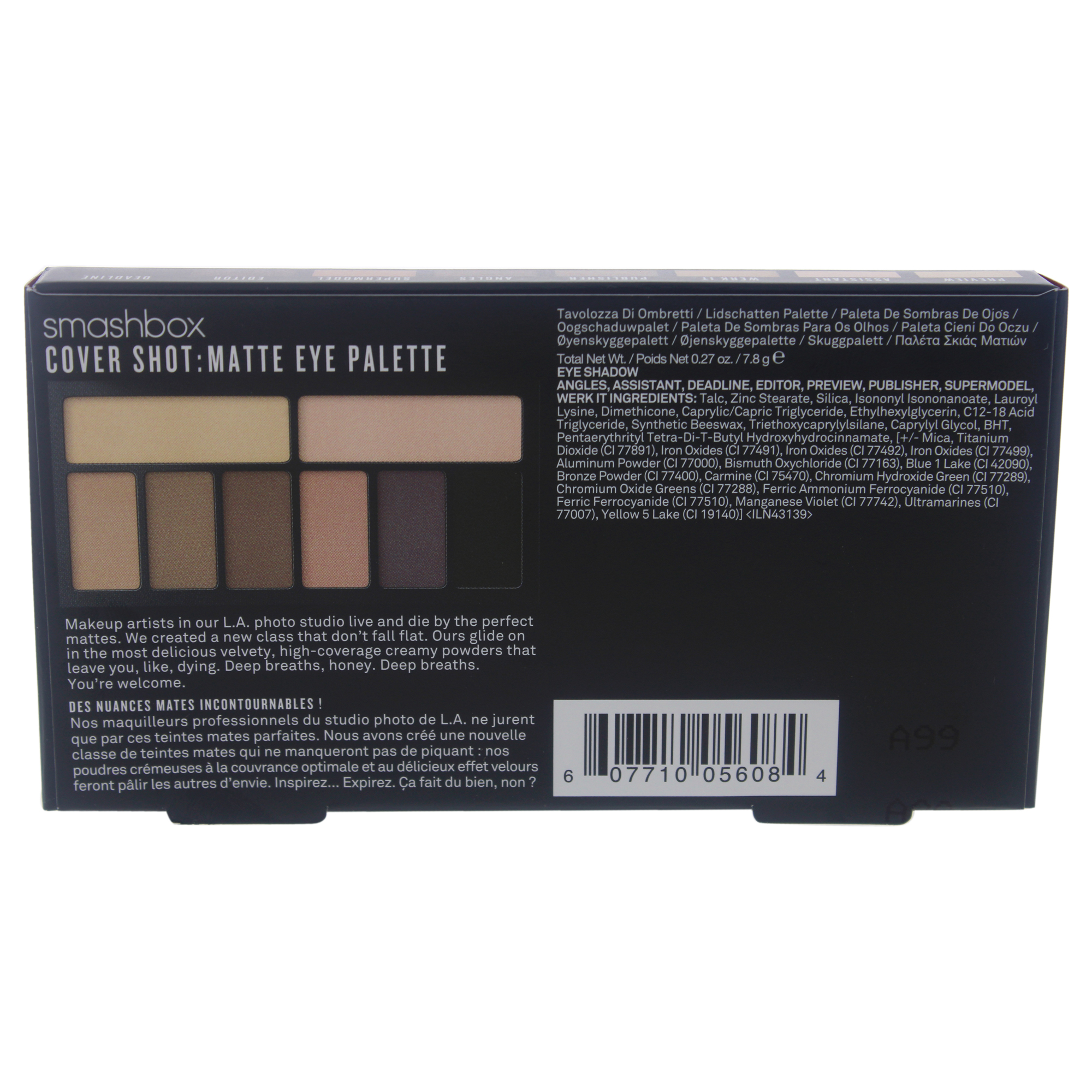 Foto 7 | Paleta De Ojos Smashbox Cover Shot Matte De 8 Ml Con 6 Sombras - Venta Internacional.