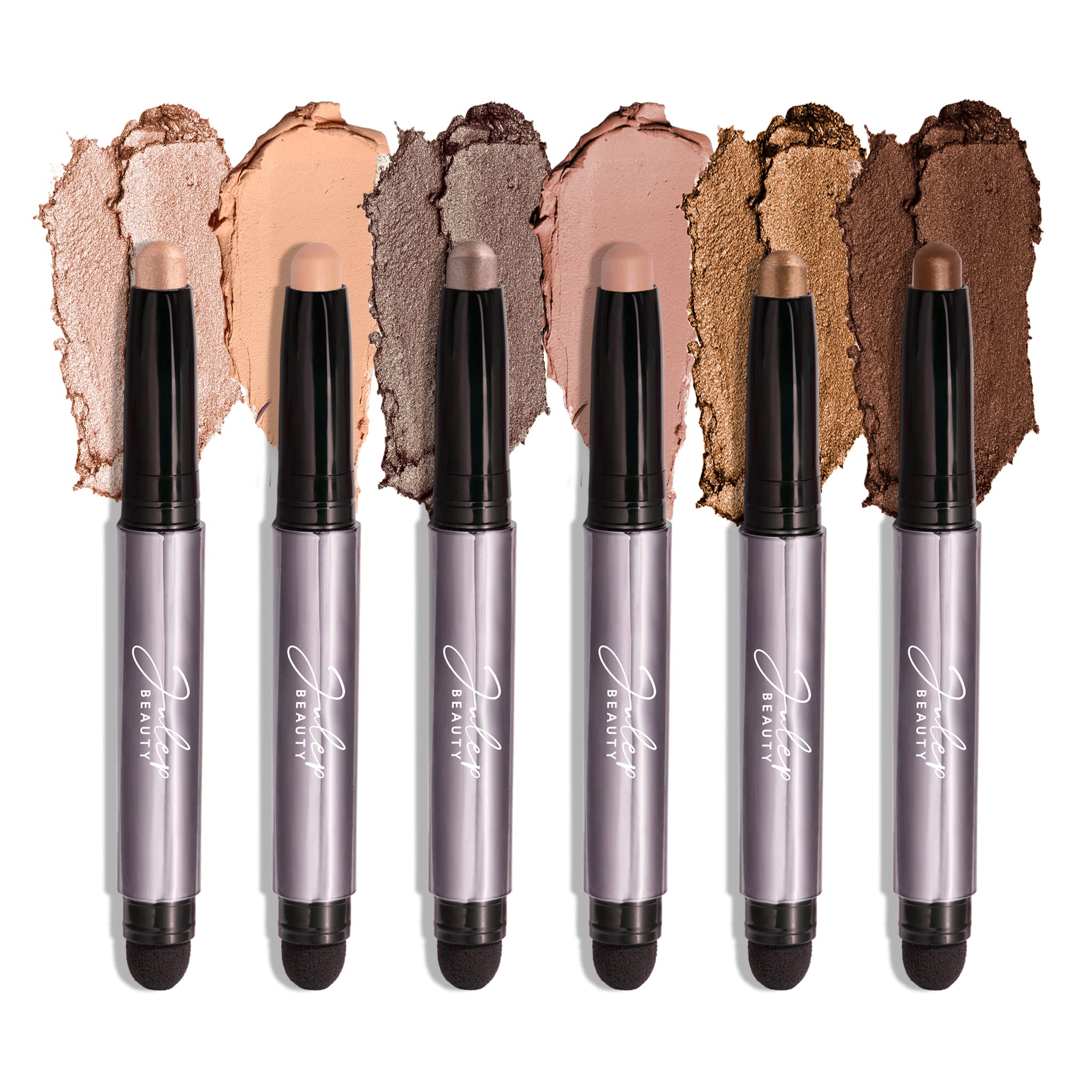 Set De Sombras De Ojos Julep Eyeshadow 101 Neutral Palette De Crema A Polvo - Venta Internacional.