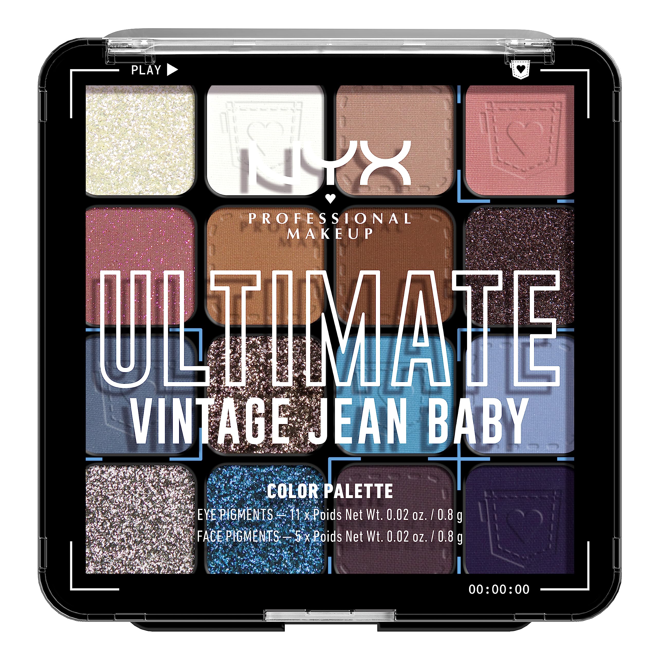 Paleta De Sombras De Ojos Nyx Professional Makeup Ultimate Shadow - Venta Internacional.