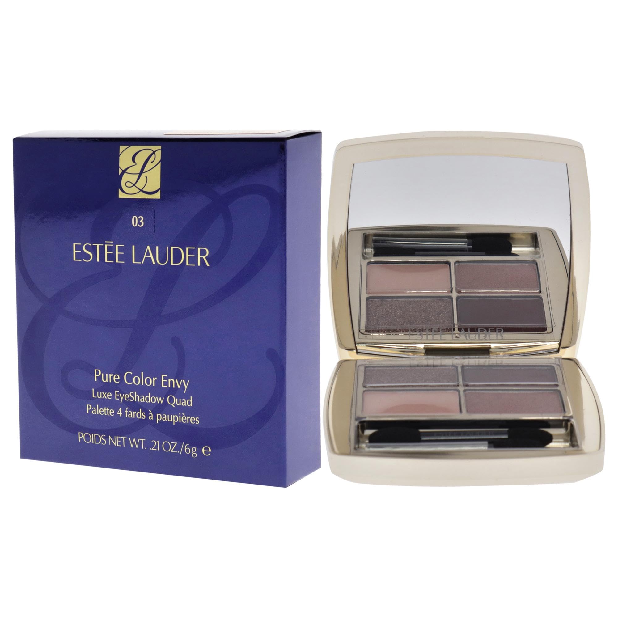 Foto 4 | Sombra De Ojos Estée Lauder Pure Color Envy Luxe Quad 03 Aubergine - Venta Internacional.