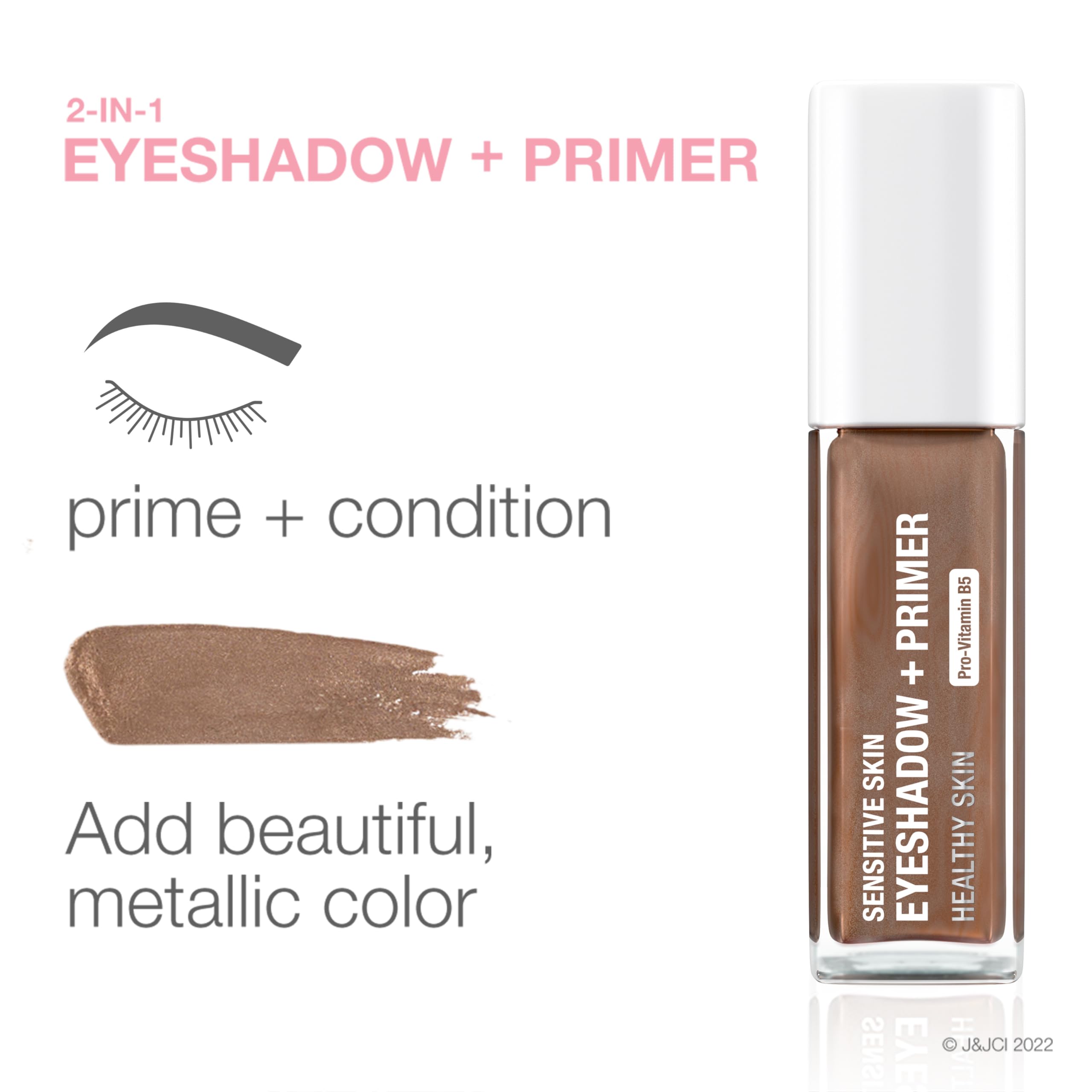 Foto 5 | Sombra de Ojos Neutrogena Sensitive Skin + Primer Marrón Cálido de Larga Duración con Provitamina B5 6 ml - Ve