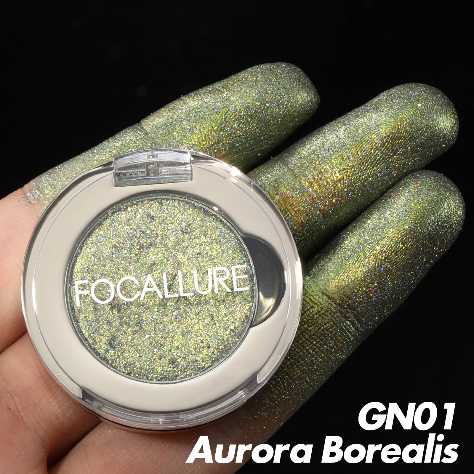 Foto 4 pulgar | Sombra De Ojos En Polvo Prensado Focallure Eyes On Me Gn01 Aurora - Venta Internacional.