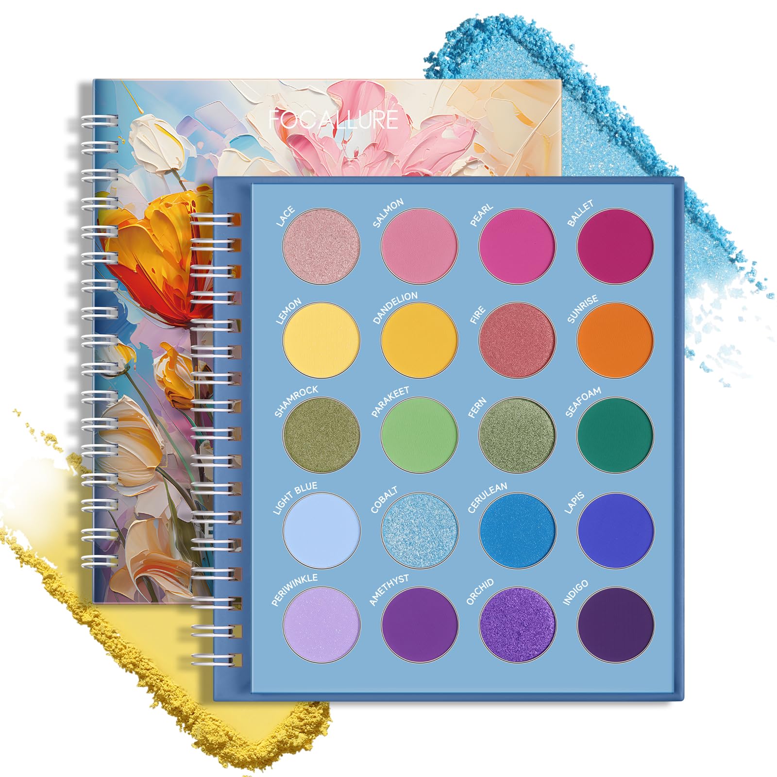 Paleta De Sombras De Ojos Focallure Blooming Flowers Series 20 Colores - Venta Internacional.