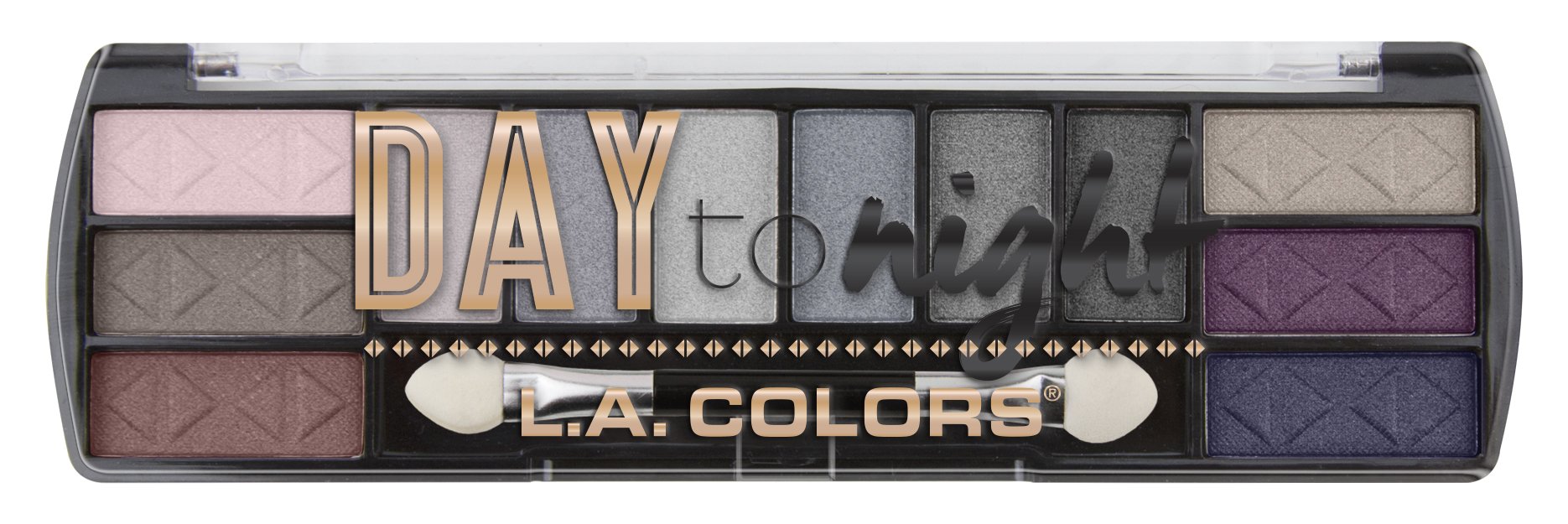 Paleta De Sombras De Ojos L.a. Colors Day To Night 12 Colores Evening - Venta Internacional.