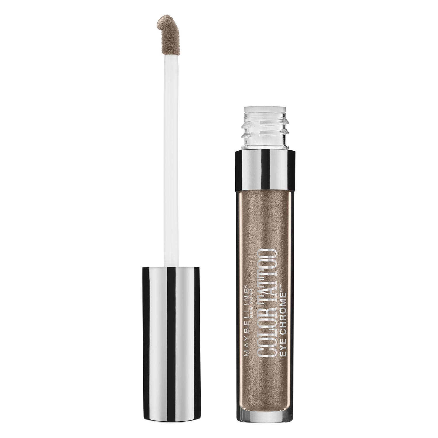 Foto 3 pulgar | Sombra De Ojos Maybelline Color Tattoo Eye Chrome Fool's Gold, 3,2 Ml - Venta Internacional.