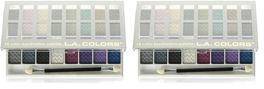 Paleta De Sombras De Ojos L.a. Colors Smokin' 16 Colores En Polvo De 27 Ml - Venta Internacional.