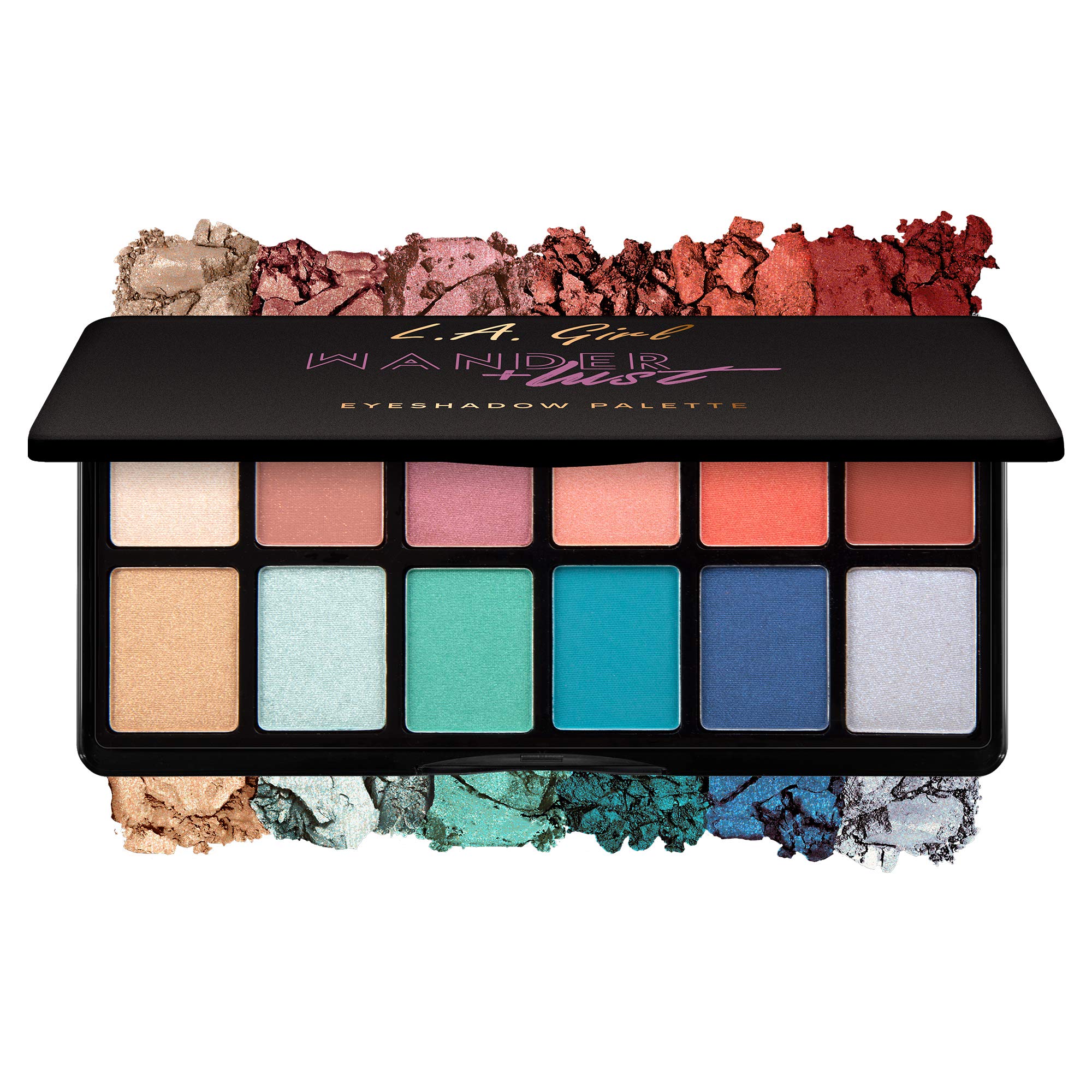 Paleta De Sombras De Ojos L.a. Girl Fanatic Wanderlust, 1 G Con Espejo - Venta Internacional.