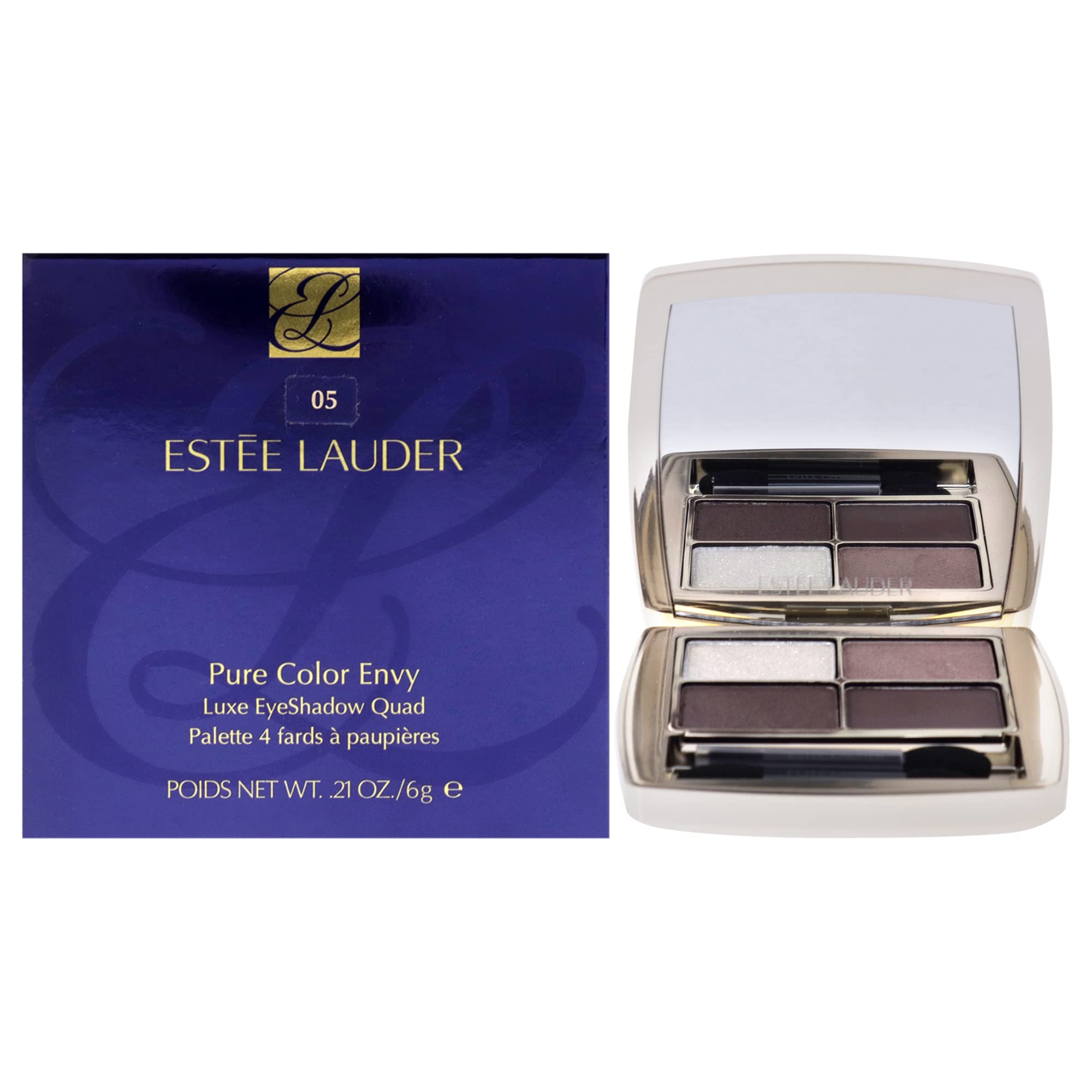 Sombra De Ojos Estée Lauder Pure Color Envy Luxe Quad 05 Grey Haze - Venta Internacional.