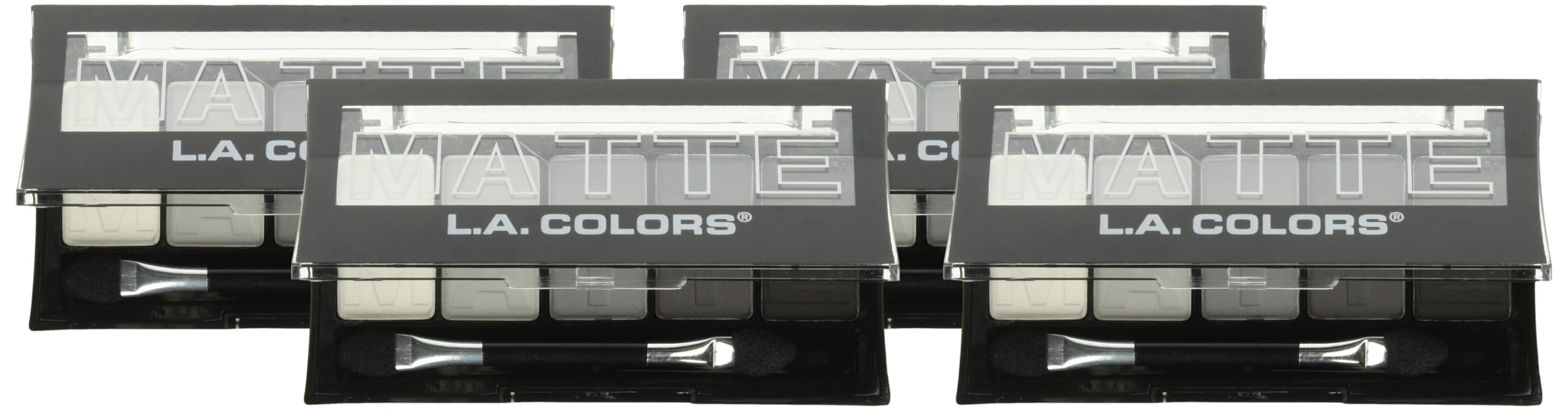 Foto 1 | Sombra De Ojos L.a. Colors, 5 Colores, Encaje Negro Mate, 2,3 Ml (paquete De 4) - Venta Internacional.