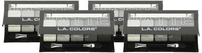 Foto 1 | Sombra De Ojos L.a. Colors, 5 Colores, Encaje Negro Mate, 2,3 Ml (paquete De 4) - Venta Internacional.