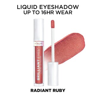 Foto 7 | Sombra De Ojos L'oreal Paris Brilliant Eyes Shimmer Ruby, 3 Ml - Venta Internacional.