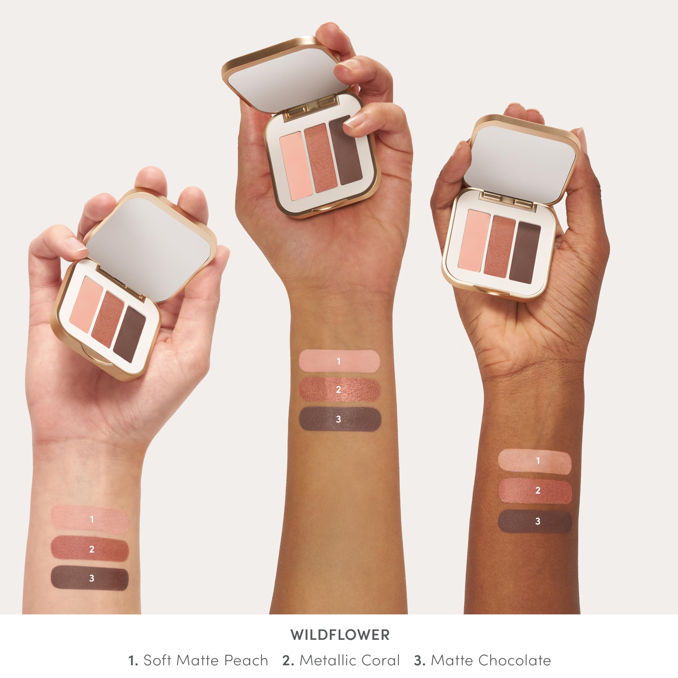 Foto 4 | Sombra De Ojos Jane Iredale Purepressed Triple Wildflower - Venta Internacional.