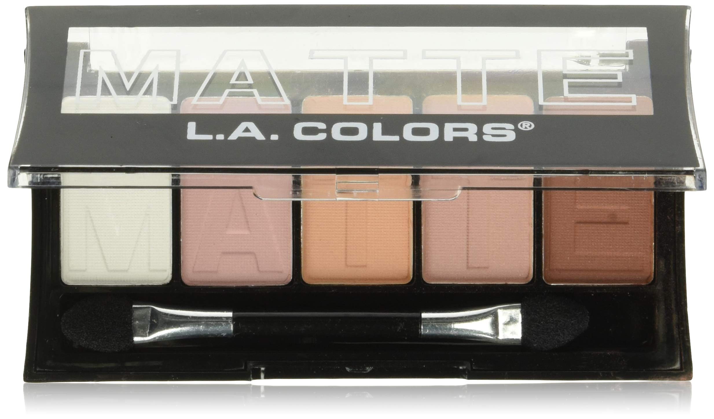 Paleta De Sombras De Ojos L.a. Colors, Gasa Rosa Mate De 5 Colores - Venta Internacional.