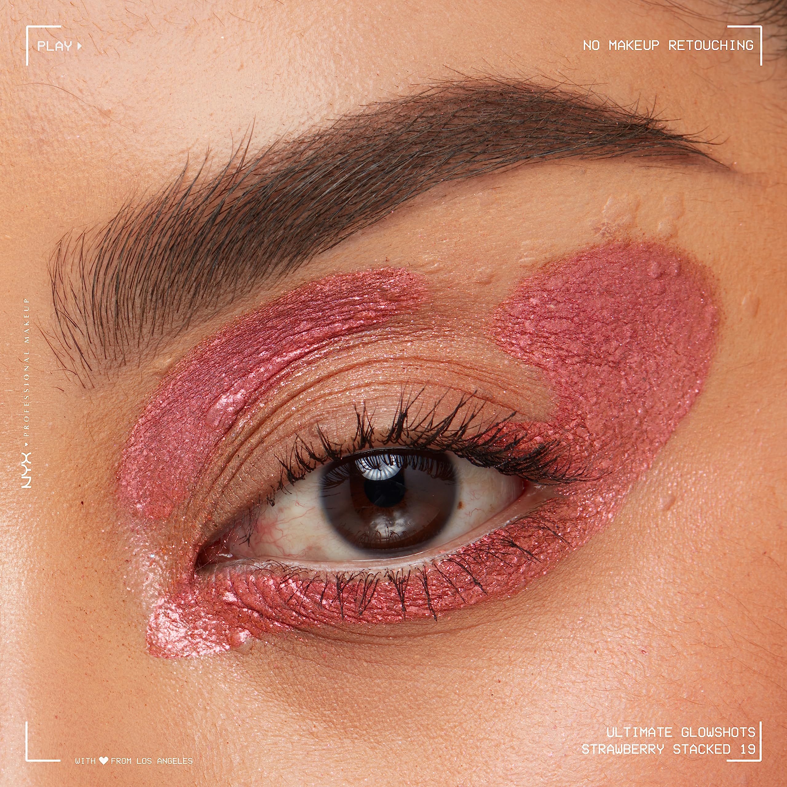 Foto 4 pulgar | Sombra De Ojos Nyx Professional Makeup Ultimate Glowshots Strawberry - Venta Internacional.