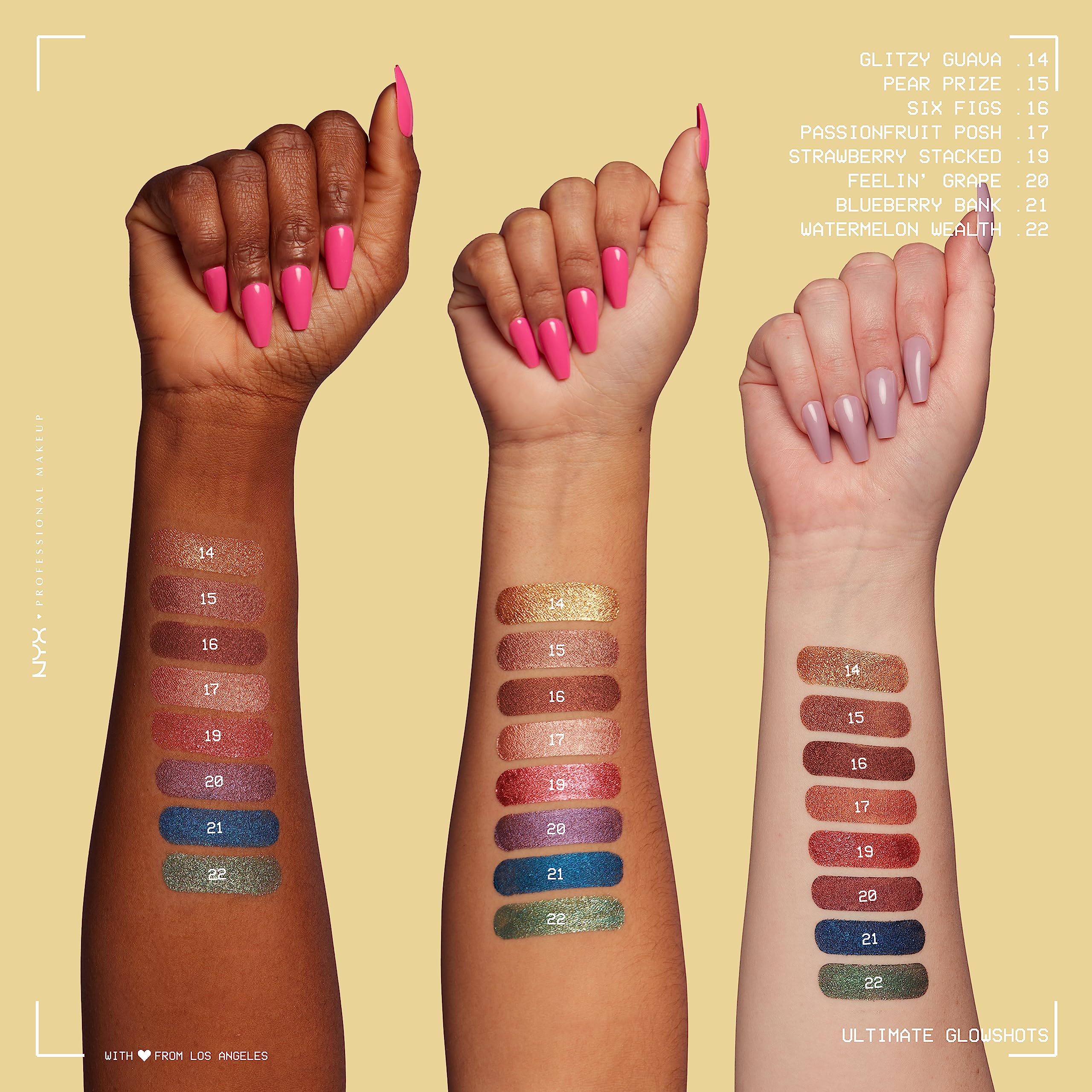 Foto 6 pulgar | Sombra De Ojos Nyx Professional Makeup Ultimate Glowshots Strawberry - Venta Internacional.