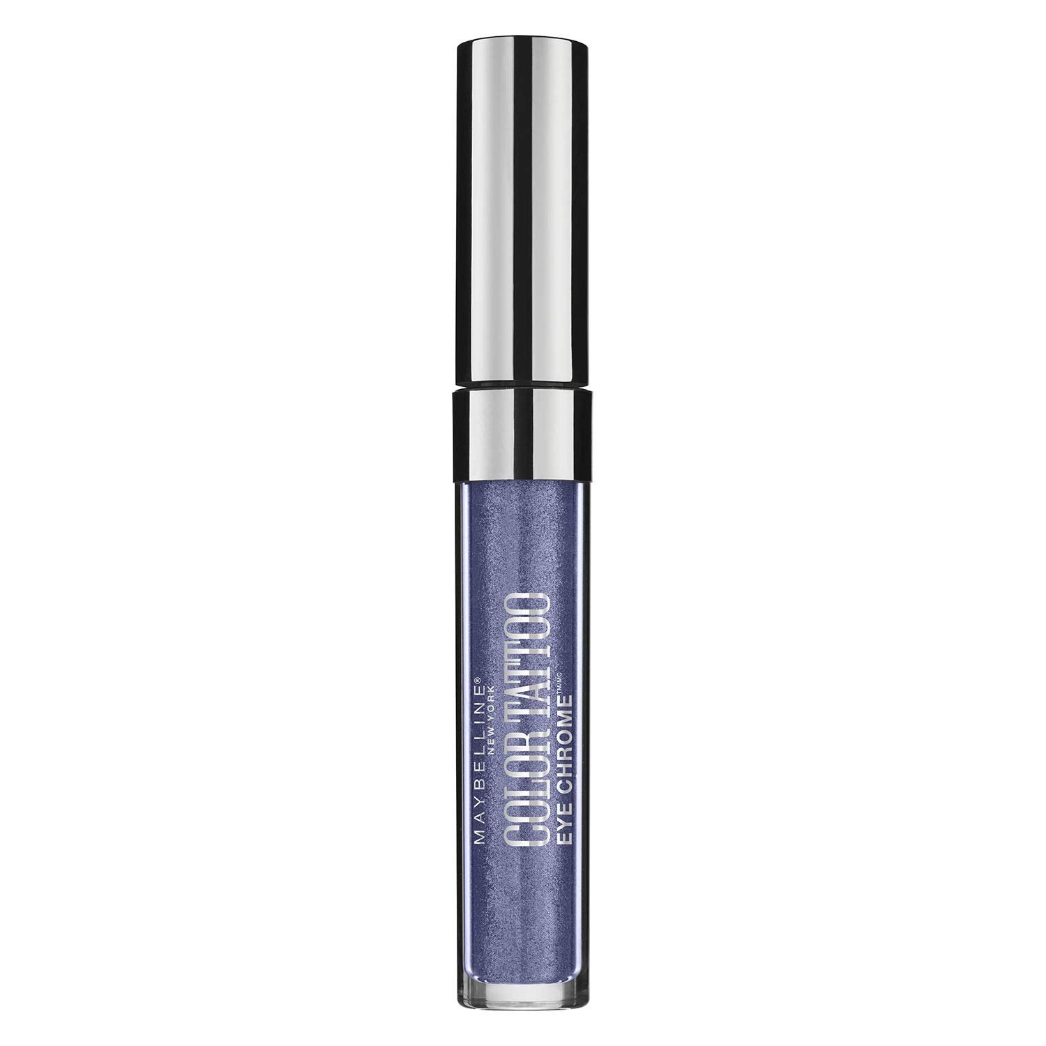 Sombra De Ojos Maybelline New York Color Tattoo Eye Chrome Bold Sapphire 3.2 Ml - Venta Internacional.