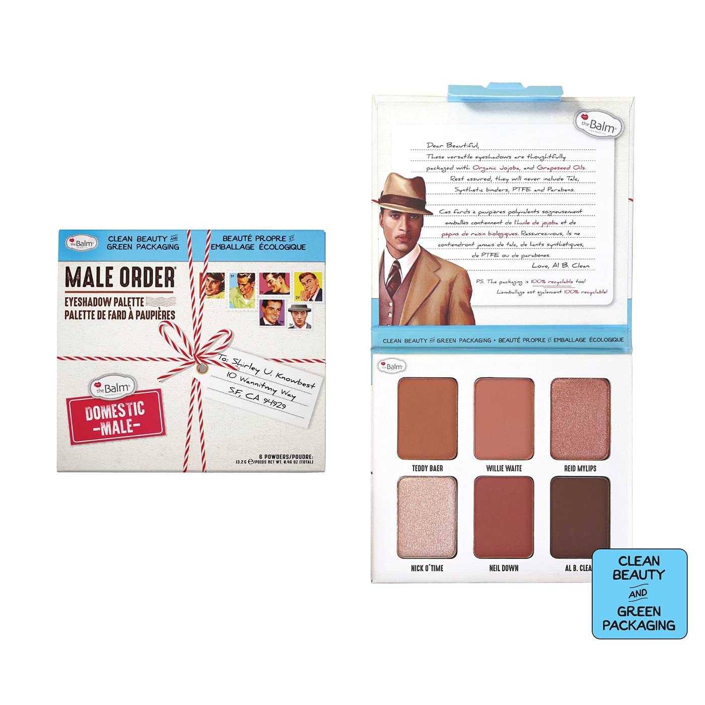 Paleta De Sombras De Ojos Thebalm Male Order Domestic Male 30 Ml - Venta Internacional.