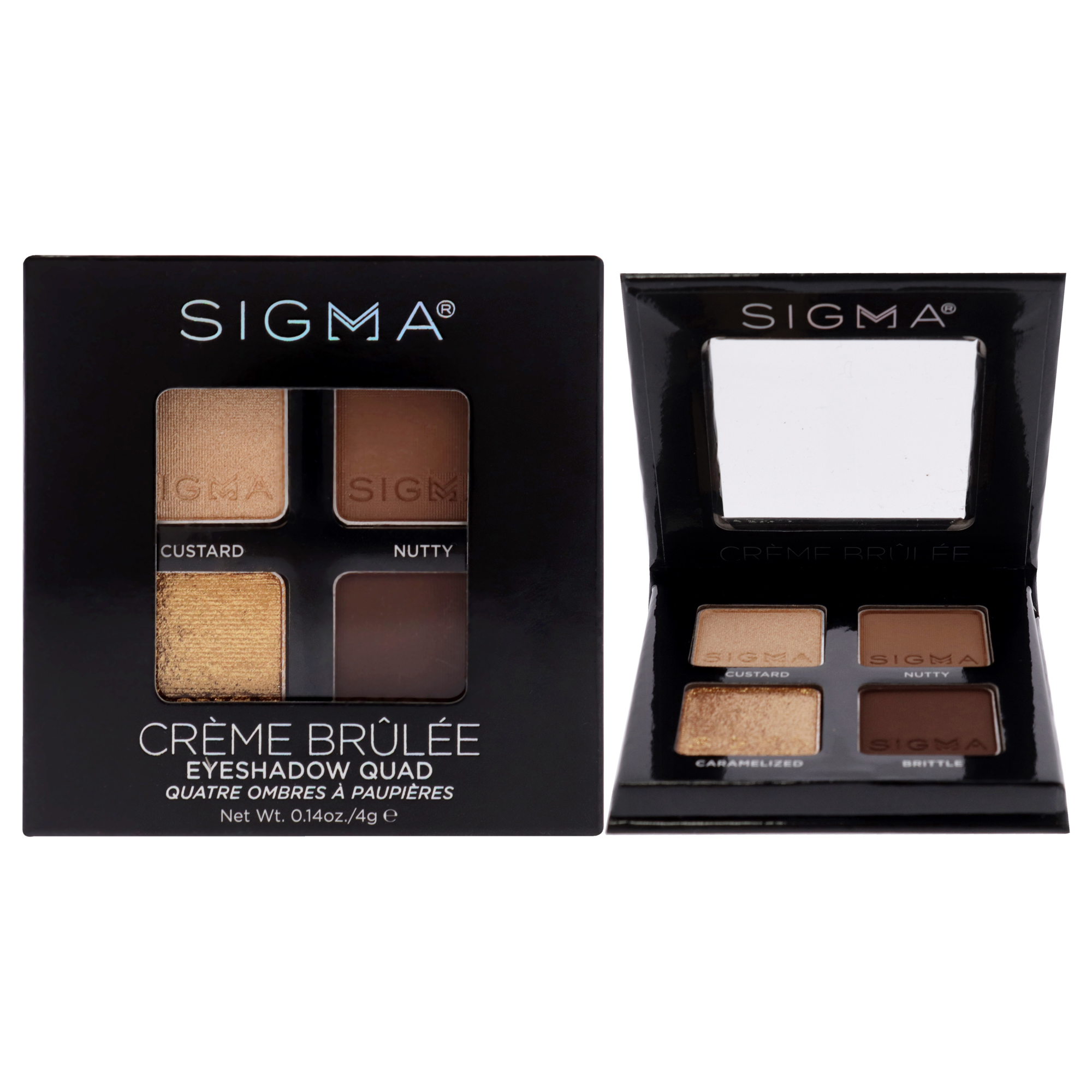 Foto 2 pulgar | Sombra De Ojos Quad Sigma Creme Brulee Para Mujer, 4 Colores, 4 G - Venta Internacional.