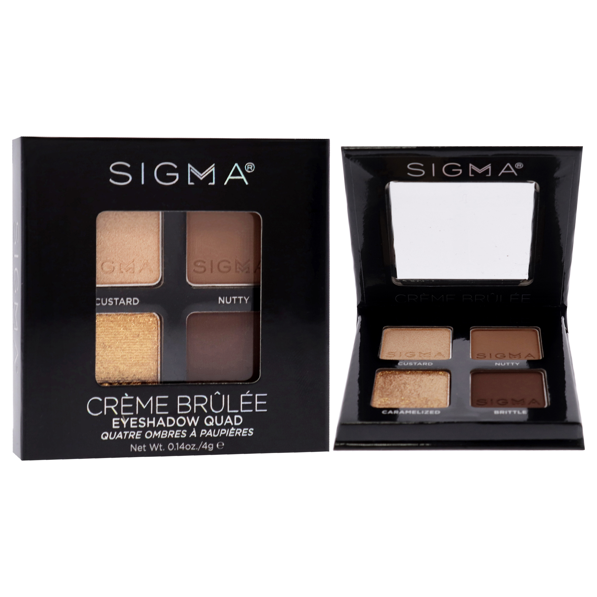 Foto 4 pulgar | Sombra De Ojos Quad Sigma Creme Brulee Para Mujer, 4 Colores, 4 G - Venta Internacional.