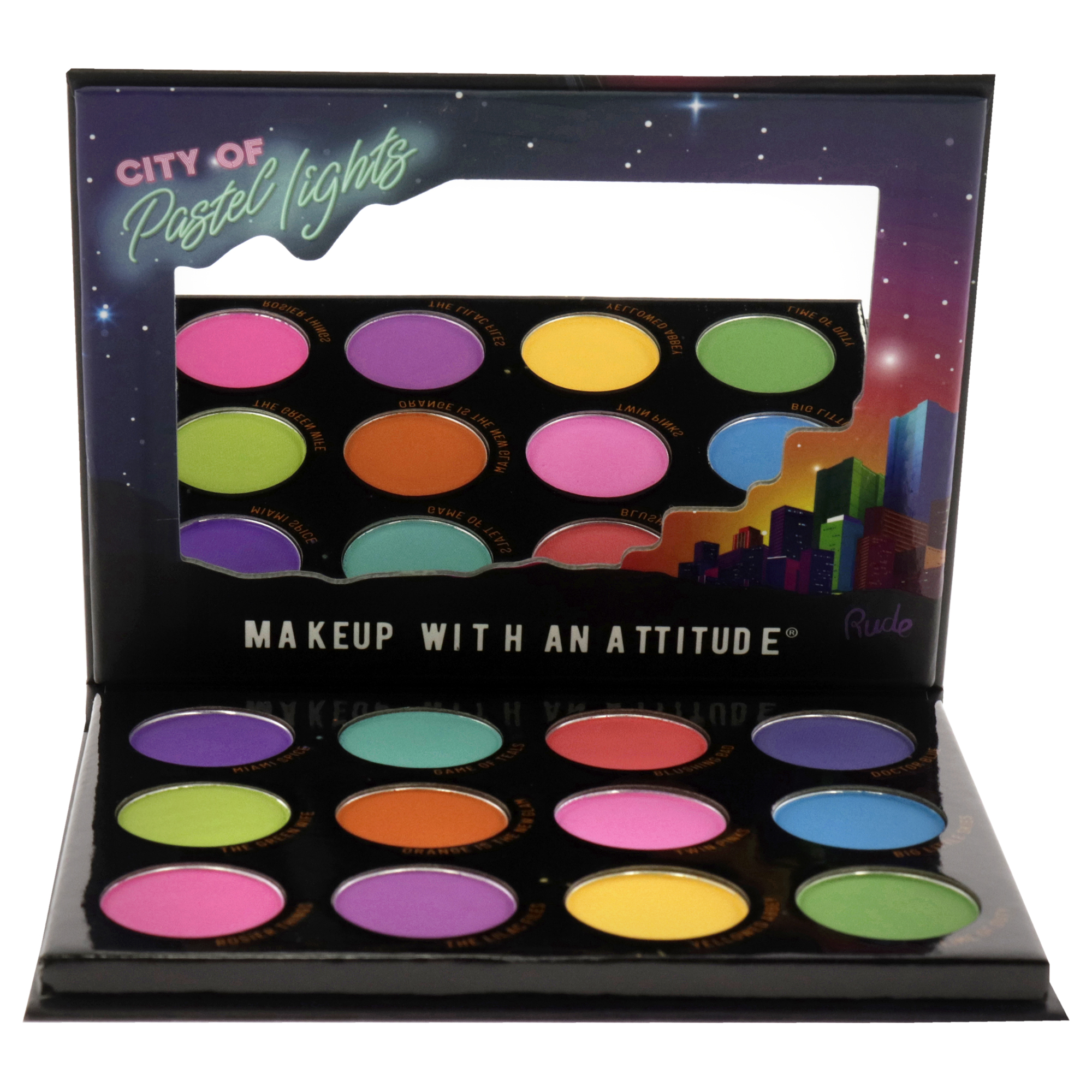 Foto 3 pulgar | Paleta De Sombras De Ojos Rude Cosmetics City Of Pastel Lights-12 - Venta Internacional.