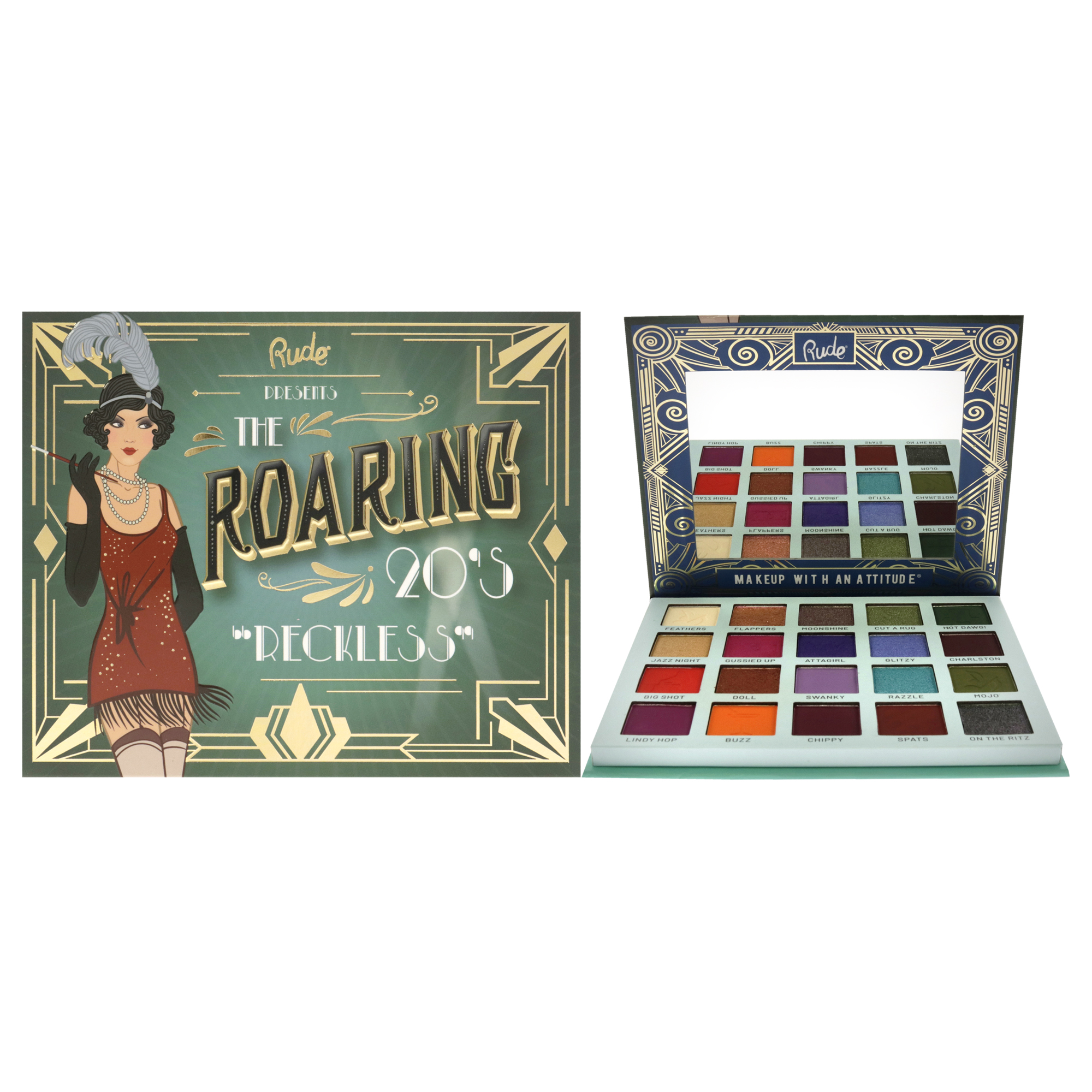 Foto 2 pulgar | Paleta De Sombras De Ojos Rude Cosmetics The Roaring 20s Reckless - Venta Internacional.