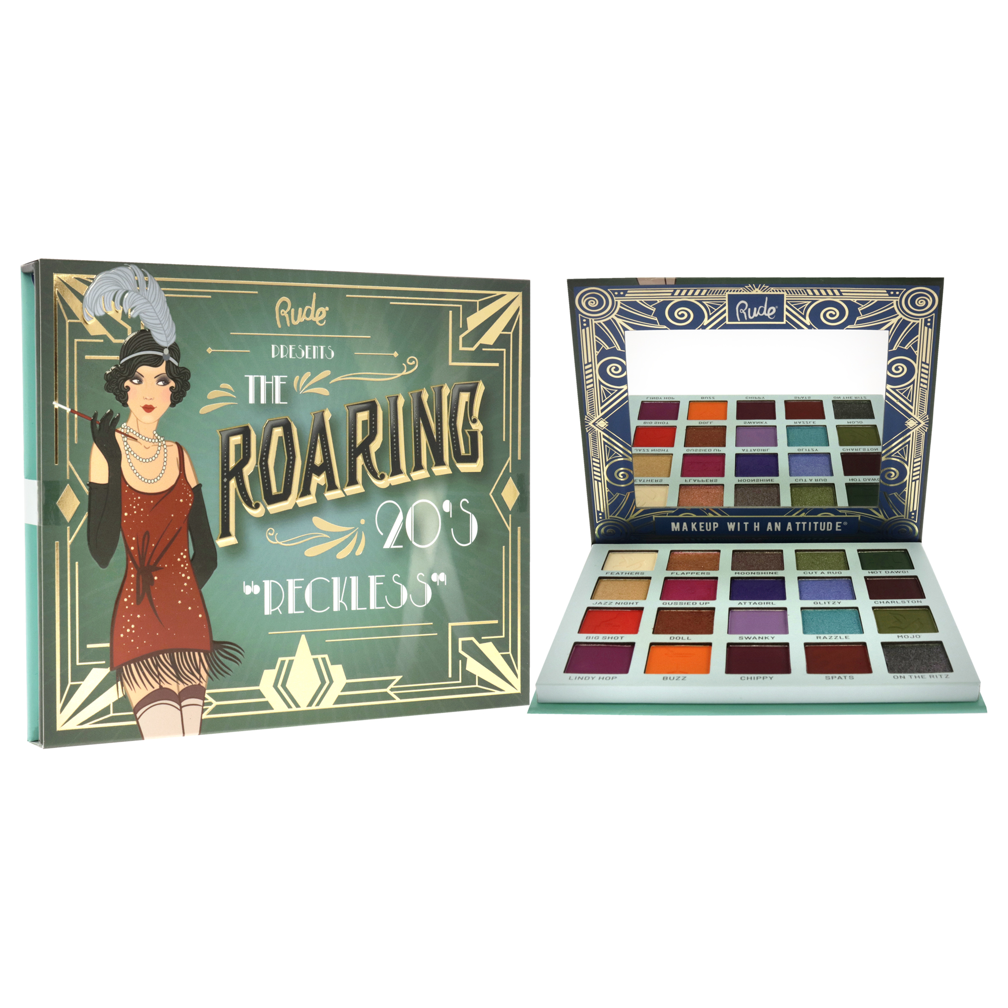 Foto 4 pulgar | Paleta De Sombras De Ojos Rude Cosmetics The Roaring 20s Reckless - Venta Internacional.