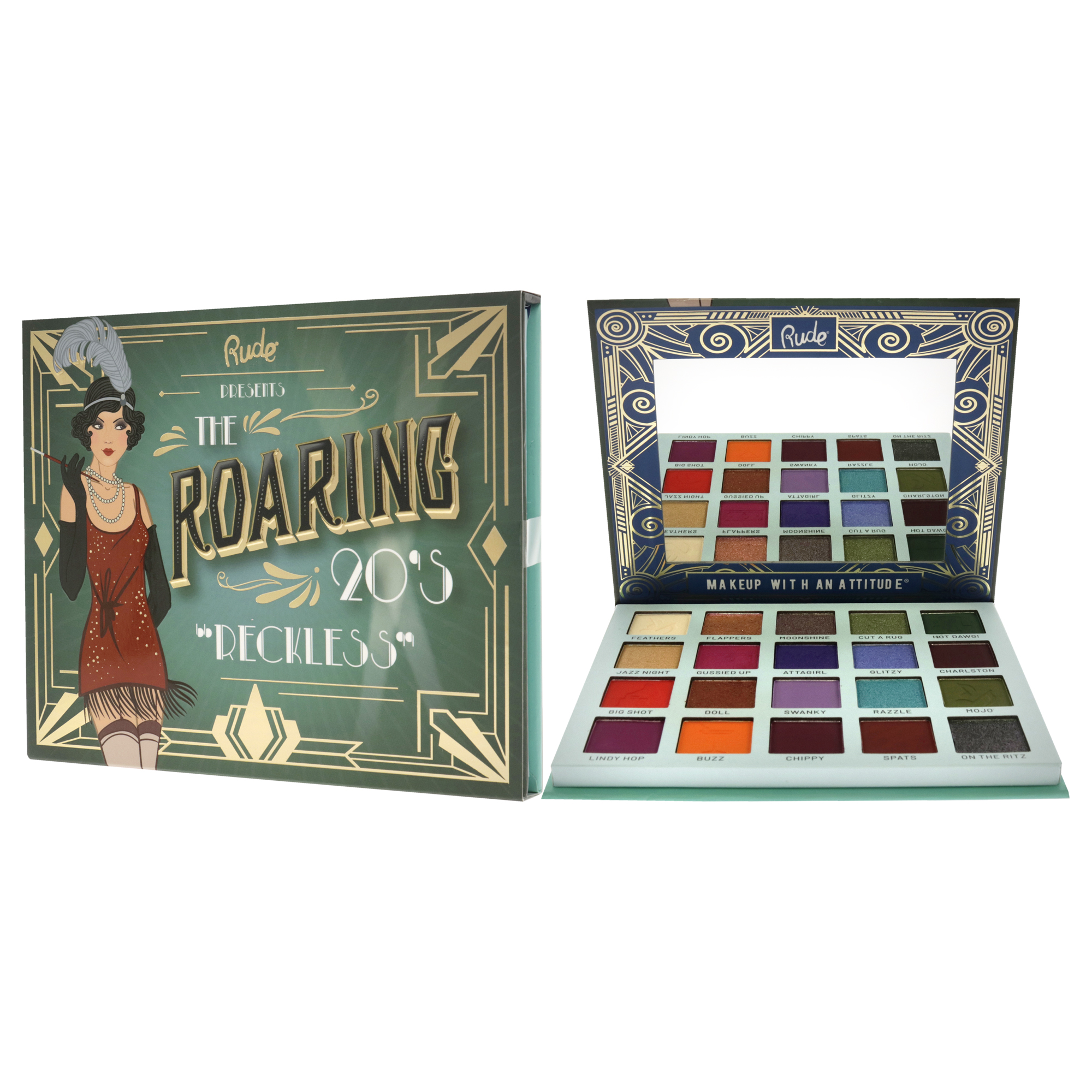 Foto 5 pulgar | Paleta De Sombras De Ojos Rude Cosmetics The Roaring 20s Reckless - Venta Internacional.