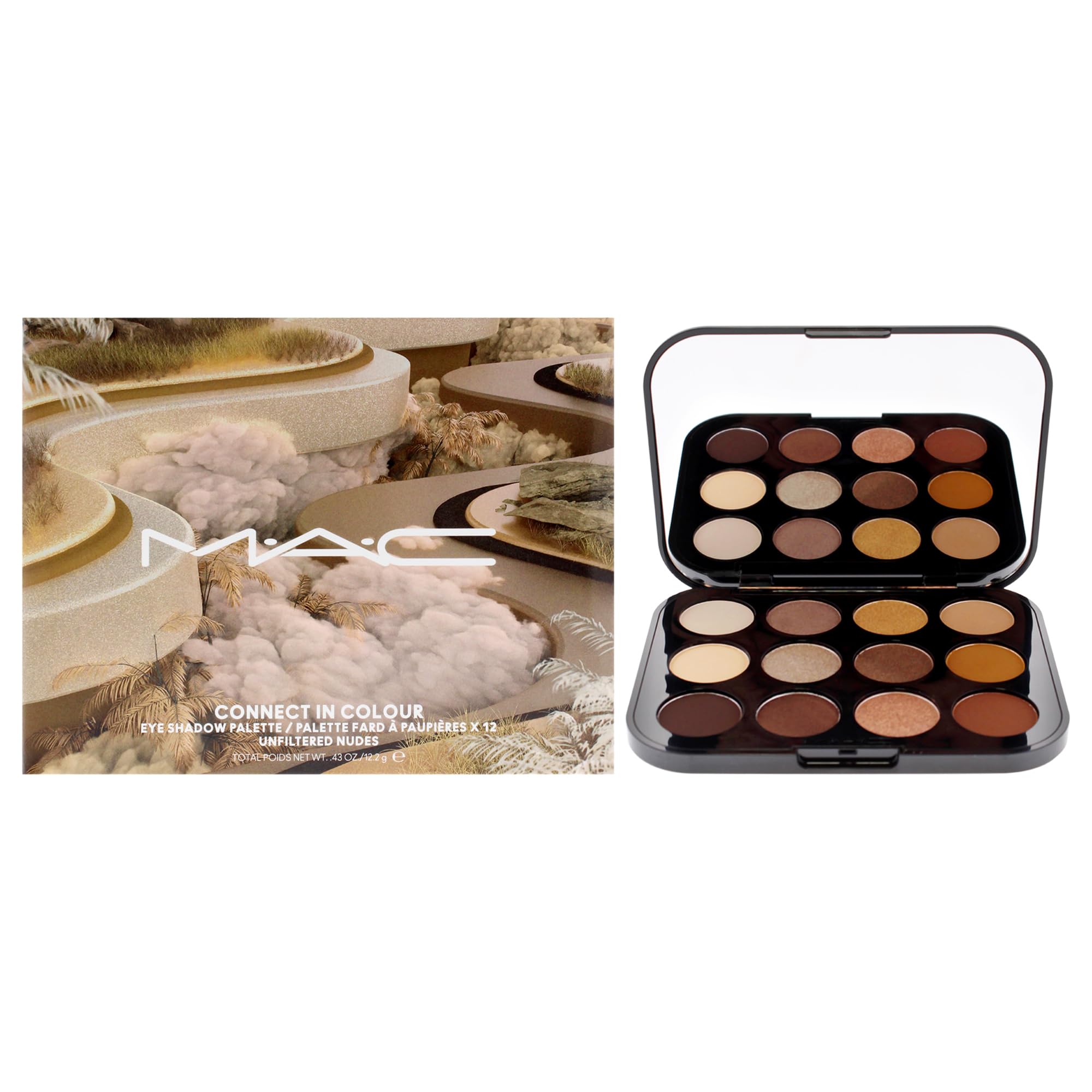 Paleta De Sombras De Ojos Mac Connect En Color Nudes Sin Filtrar - Venta Internacional.