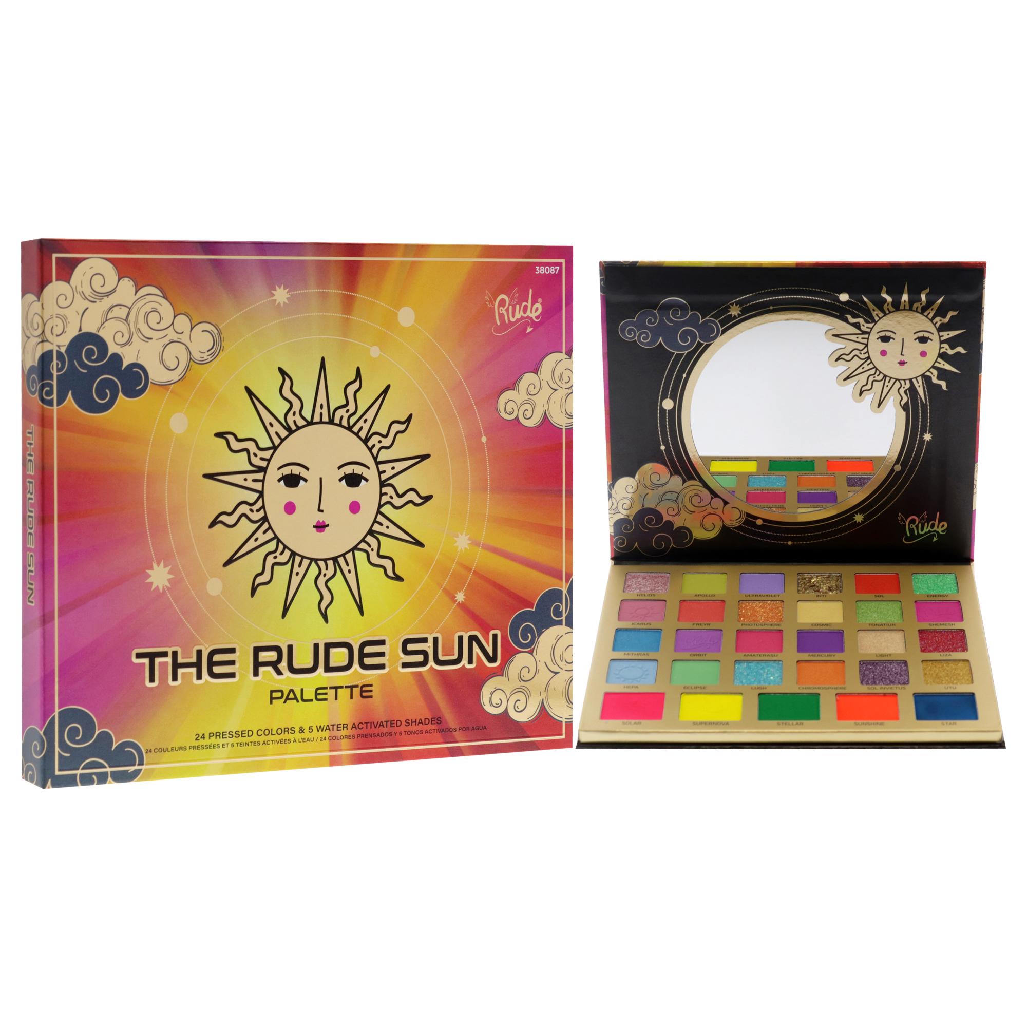 Foto 4 pulgar | Palette Rude Cosmetics Rude Sun, 37 Ml, Neón Activado Por Agua - Venta Internacional.