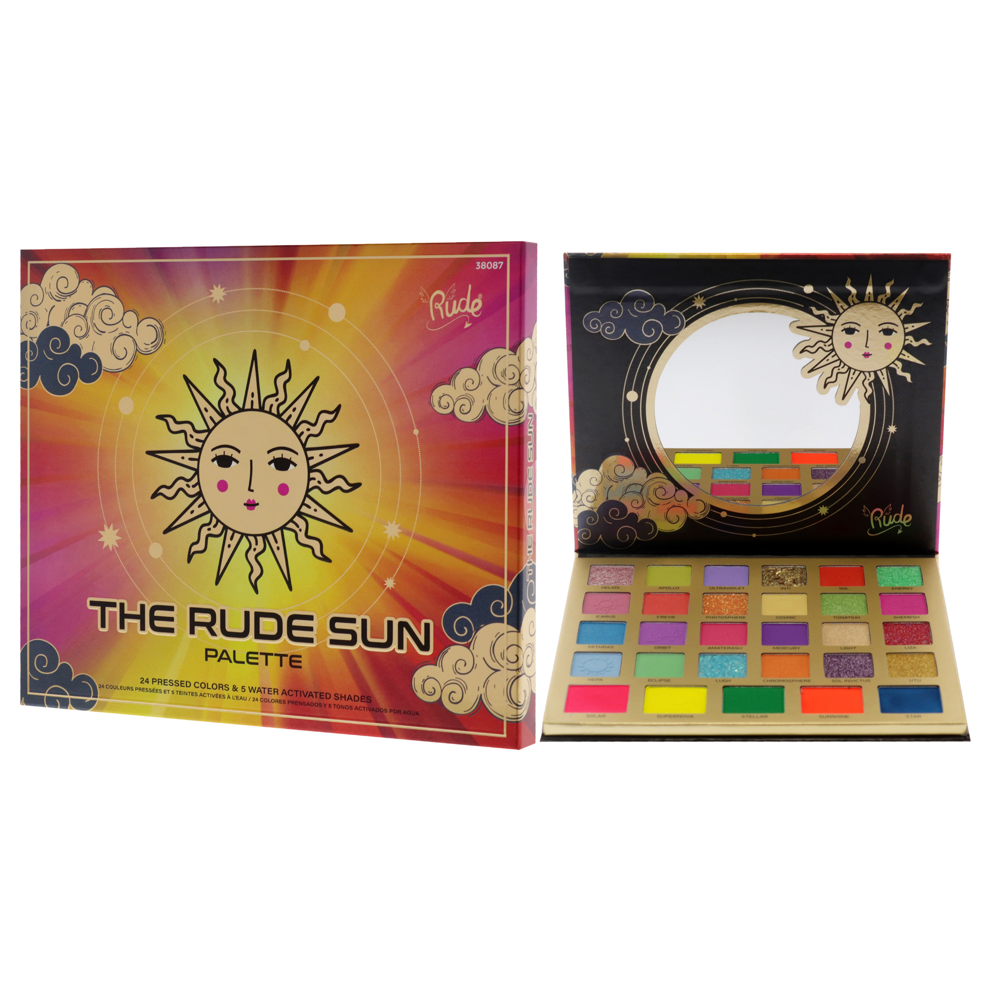 Foto 5 pulgar | Palette Rude Cosmetics Rude Sun, 37 Ml, Neón Activado Por Agua - Venta Internacional.