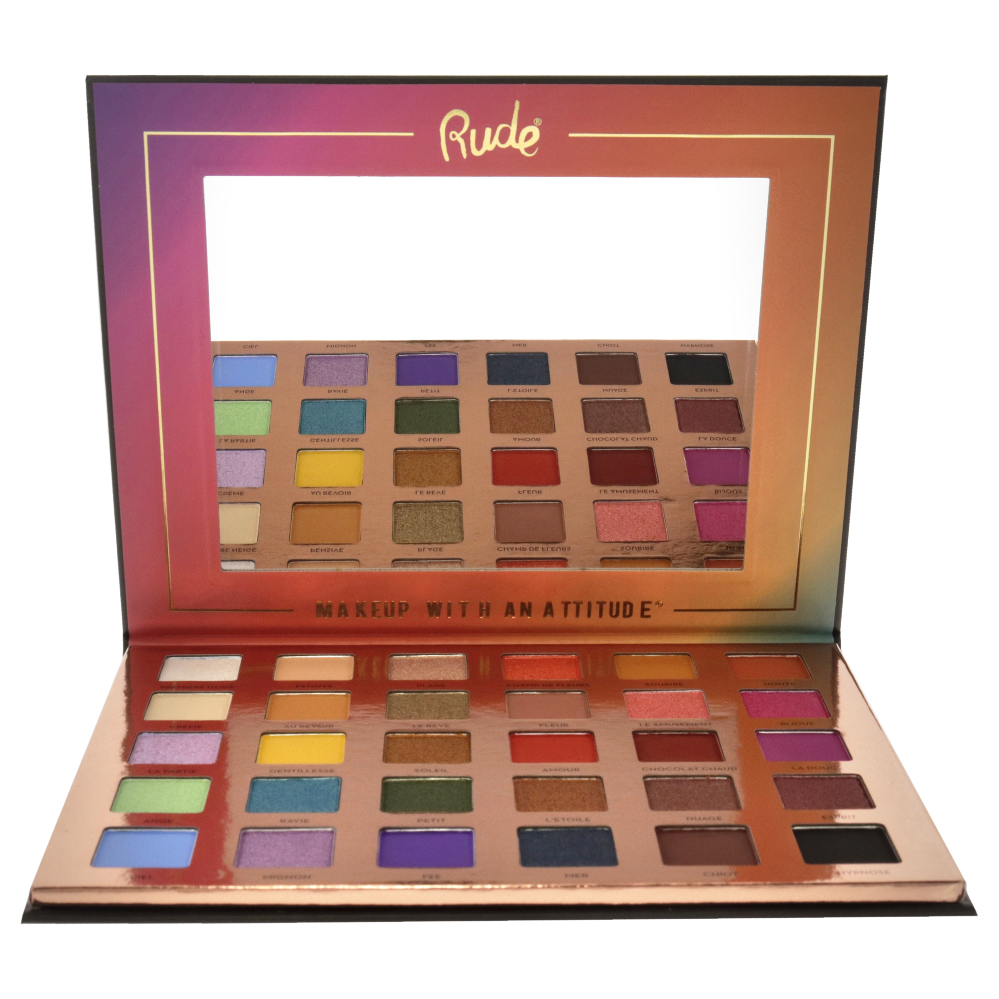 Foto 2 | Paleta De Sombras De Ojos Rude Cosmetics Cest La Vie 30 Colores - Venta Internacional.