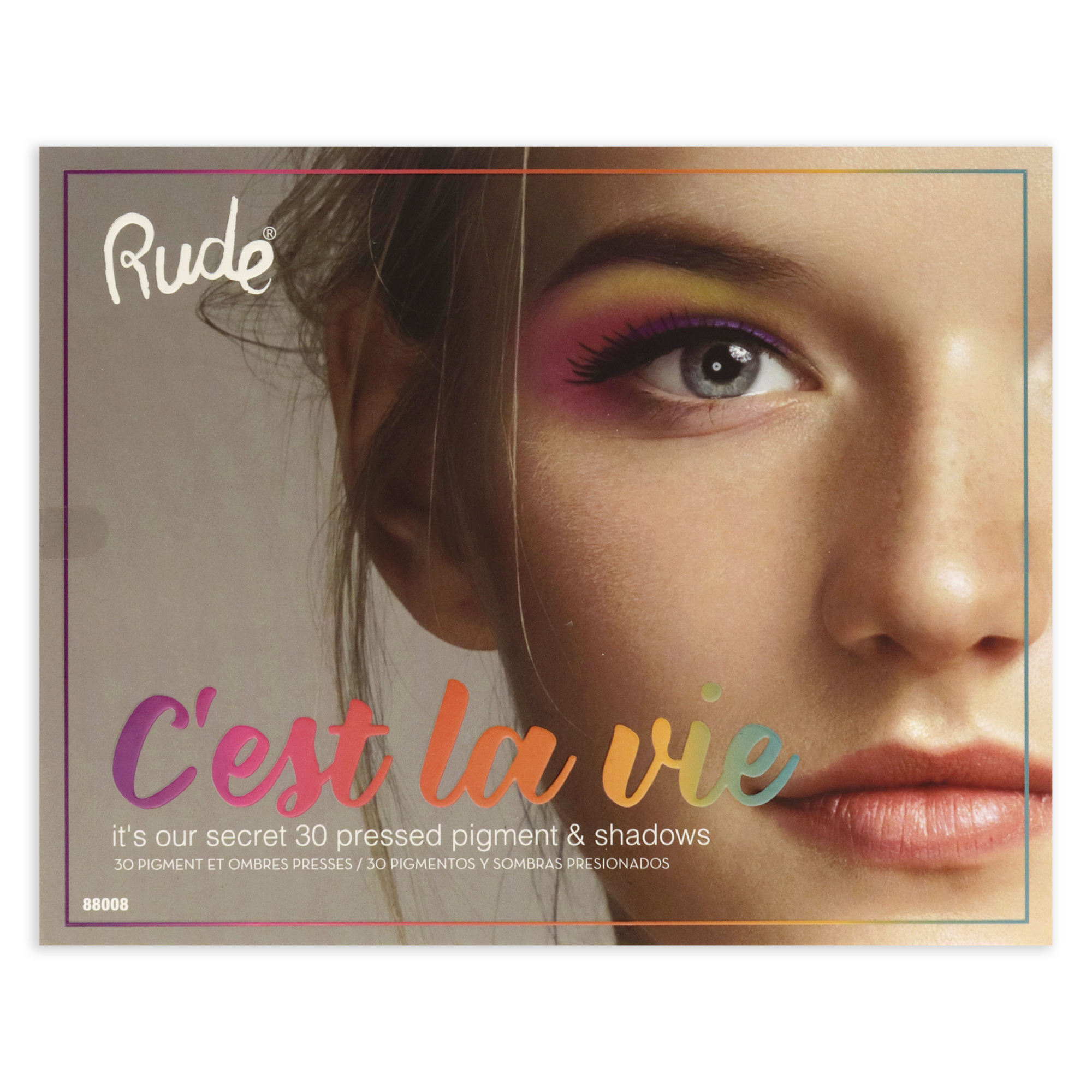 Foto 5 | Paleta De Sombras De Ojos Rude Cosmetics Cest La Vie 30 Colores - Venta Internacional.