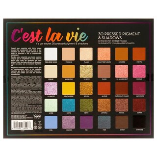 Foto 6 | Paleta De Sombras De Ojos Rude Cosmetics Cest La Vie 30 Colores - Venta Internacional.