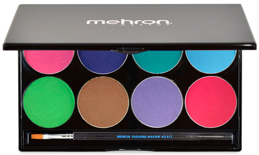 Paleta De Maquillaje Mehron Paradise Aq 8 Color Pastel - Venta Internacional.