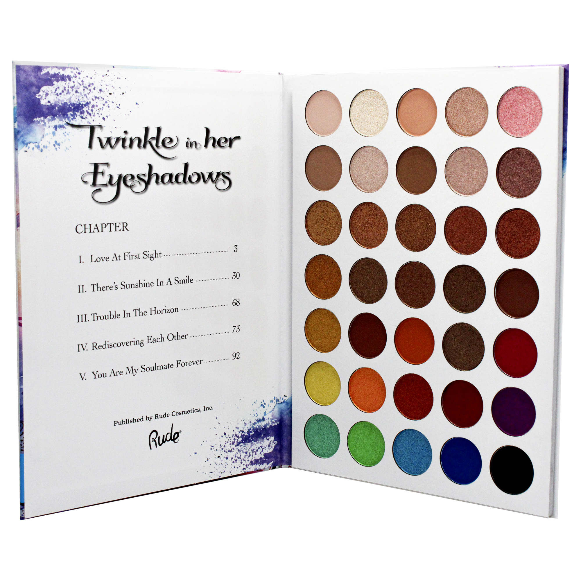 Foto 2 | Paleta De Sombras De Ojos Rude Cosmetics Twinkle In Her Book 1 35 Co - Venta Internacional.