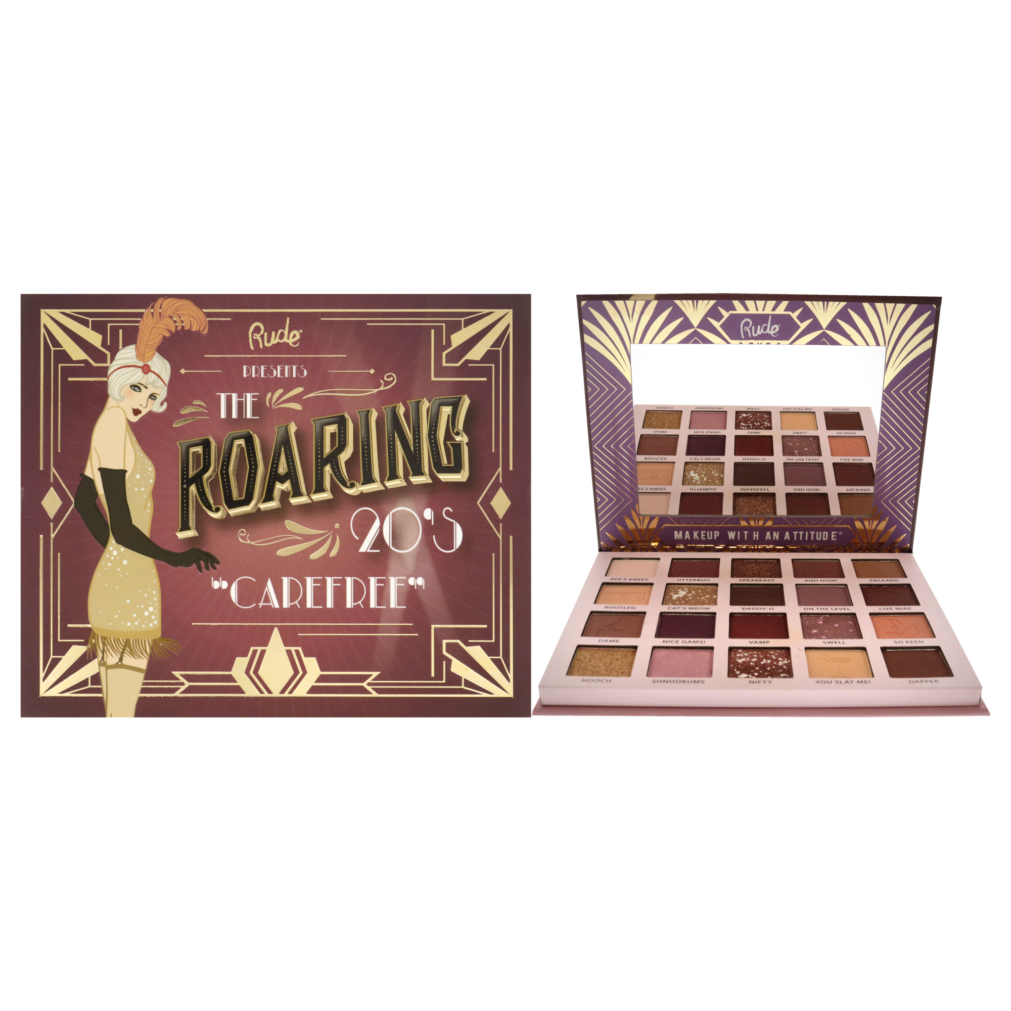 Foto 2 pulgar | Paleta De Sombras De Ojos Rude Cosmetics The Roaring 20s Carefree - Venta Internacional.