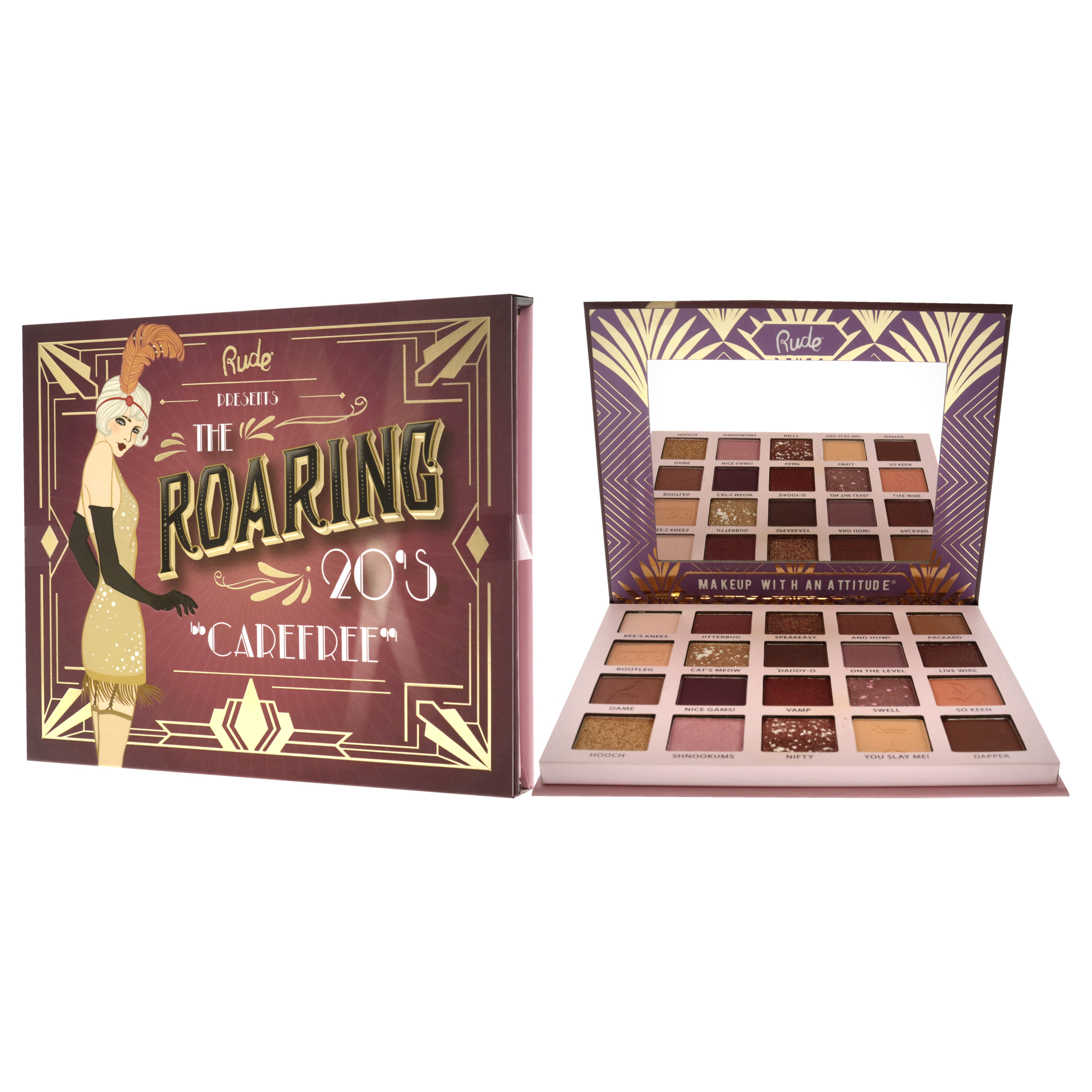 Foto 5 pulgar | Paleta De Sombras De Ojos Rude Cosmetics The Roaring 20s Carefree - Venta Internacional.