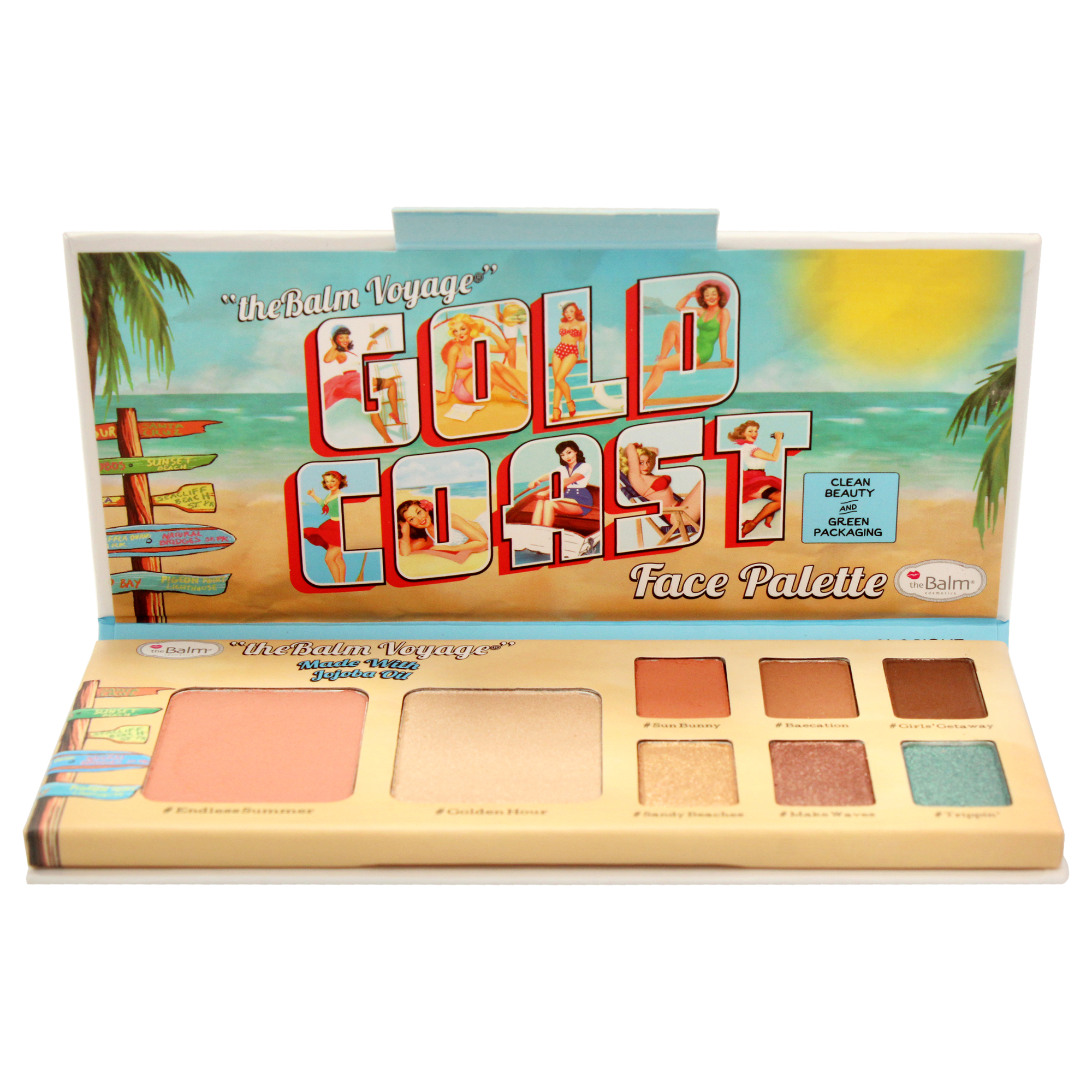 Foto 2 | Paleta Facial The Balm Voyage Gold Coast, 10 Ml Con Aceite De Jojoba - Venta Internacional.