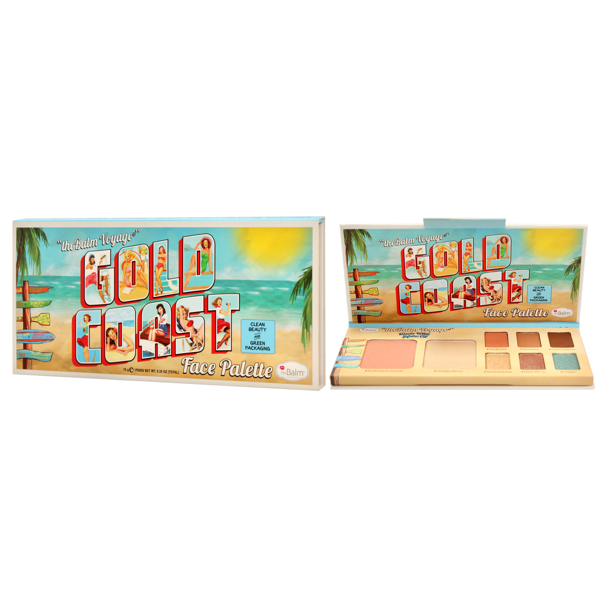 Foto 5 pulgar | Paleta Facial The Balm Voyage Gold Coast, 10 Ml Con Aceite De Jojoba - Venta Internacional.