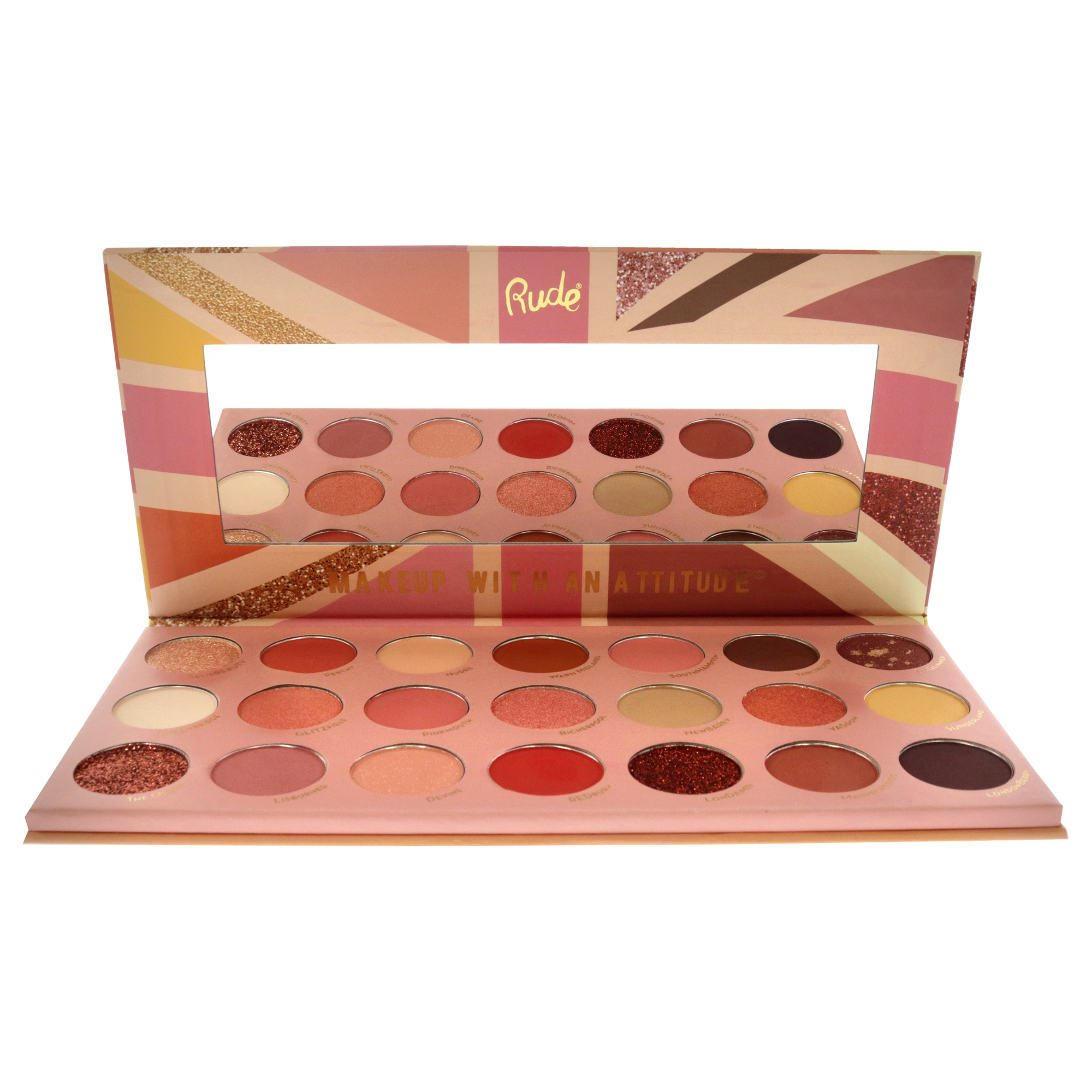 Foto 3 pulgar | Sombra De Ojos Rude Cosmetics United Peachy Nudes-21 22ml - Venta Internacional.