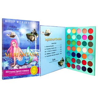 Foto 3 | Paleta De Sombras De Ojos Rude Cosmetics Merfantasia 35 Colores Veganos - Venta Internacional.