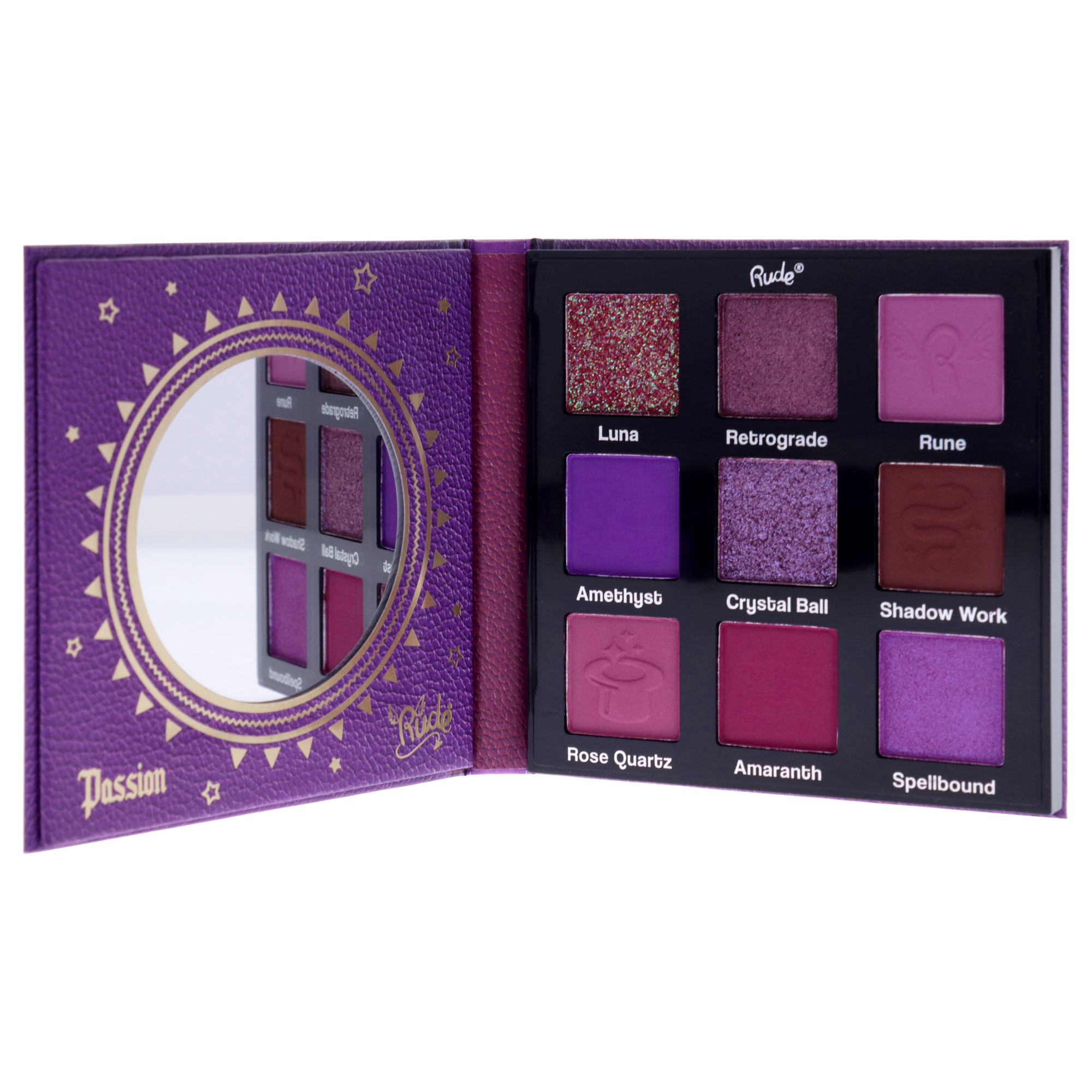 Foto 2 pulgar | Paleta De Sombras De Ojos Rude Cosmetics Spell Book Passion 11 Ml - Venta Internacional.